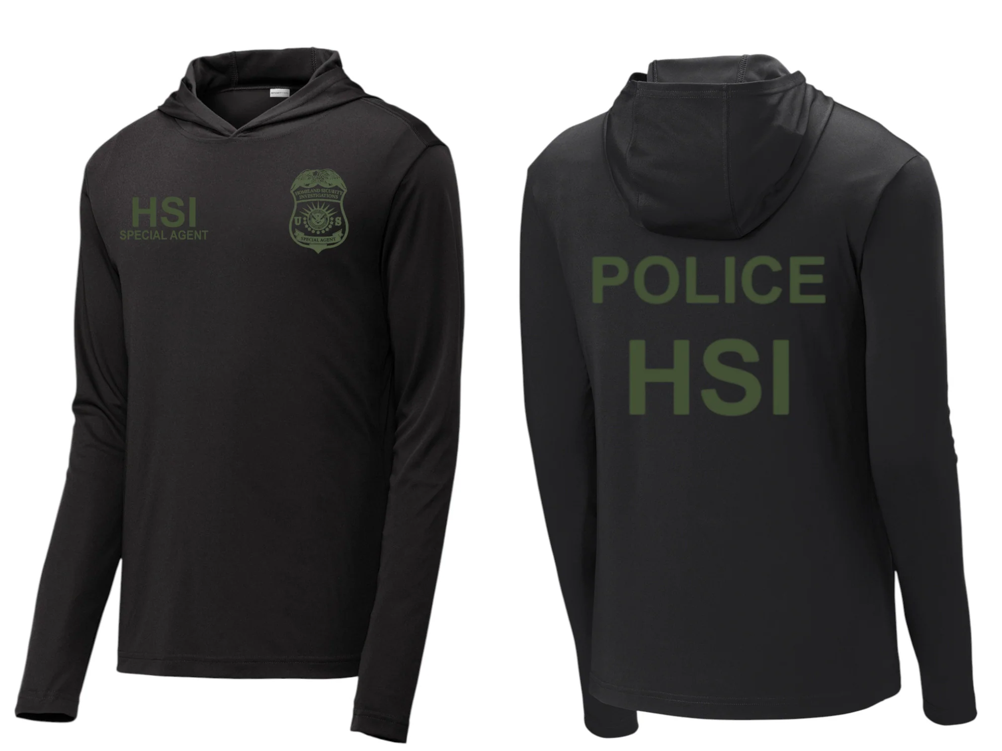 HSI SPECIAL AGENT RAID WICKING HOODED PULLOVER-ST358 - Image 9