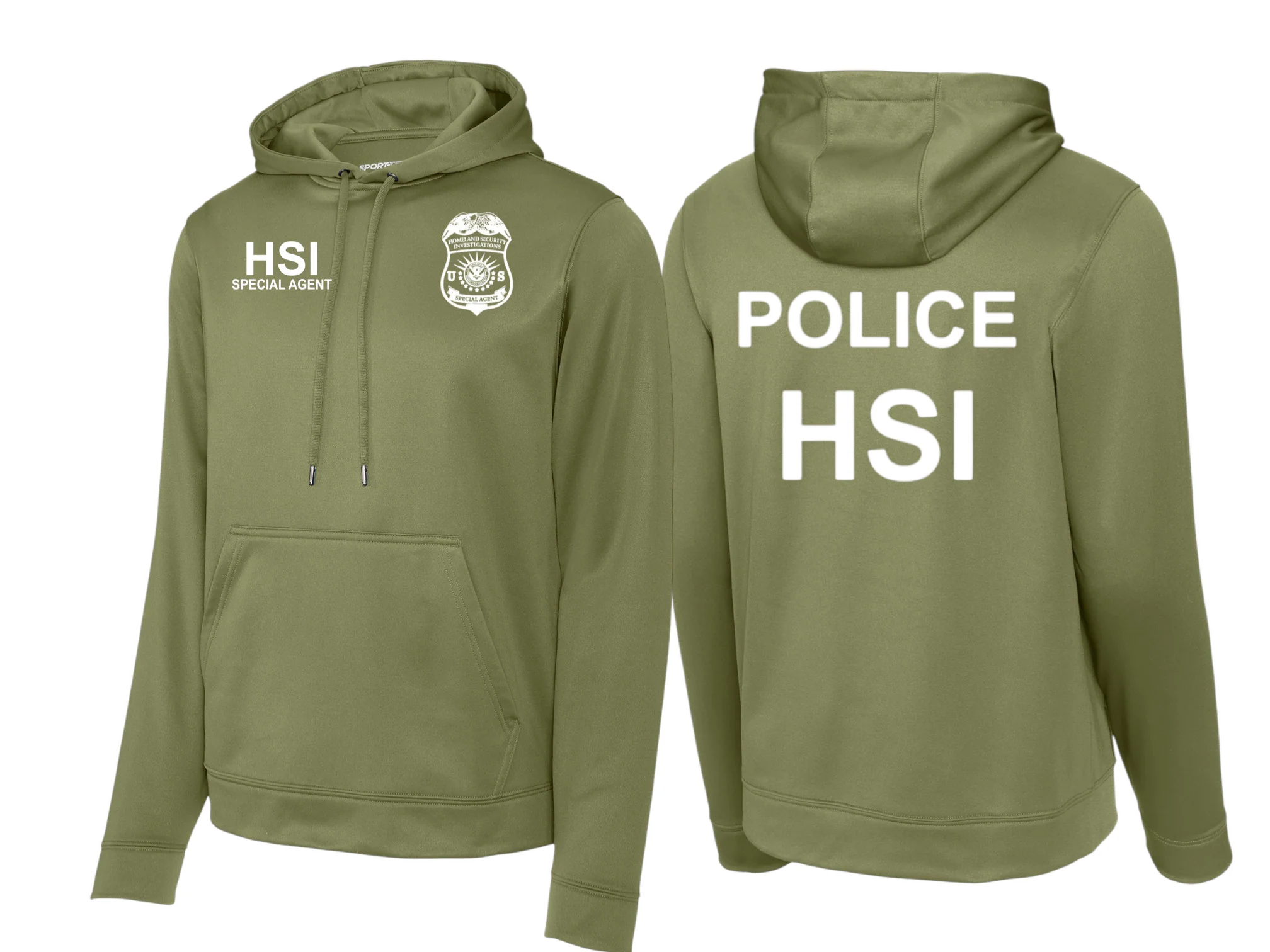 HSI SPECIAL AGENT RAID WICKING HOODED SWEATSHIRT-F244 - Image 10