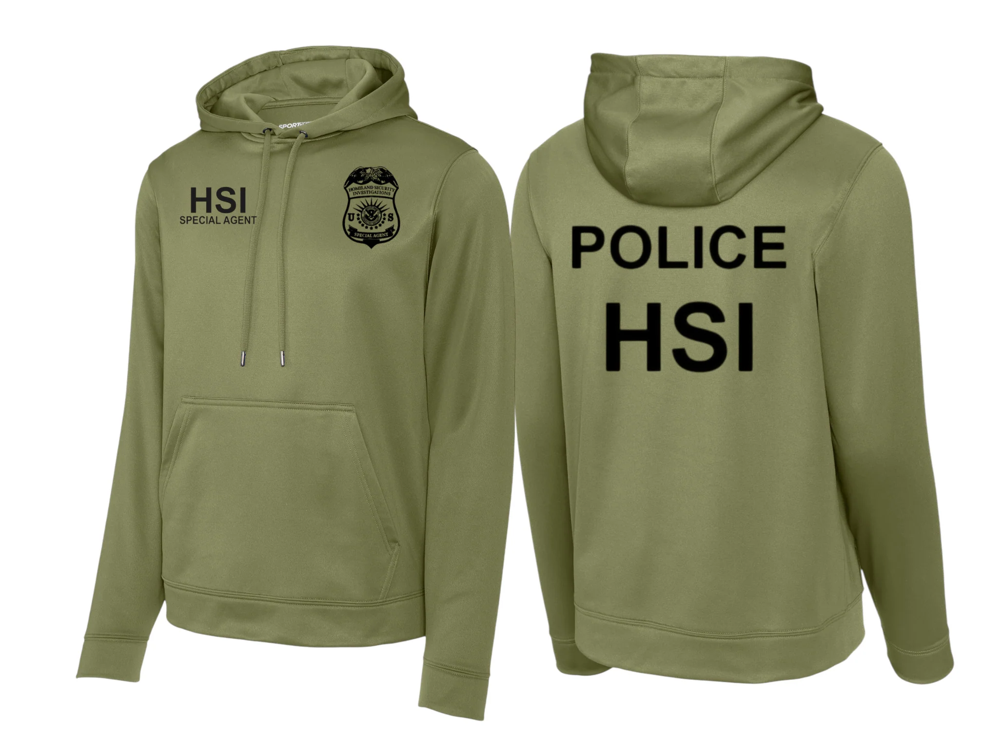 HSI SPECIAL AGENT RAID WICKING HOODED SWEATSHIRT-F244 - Image 11