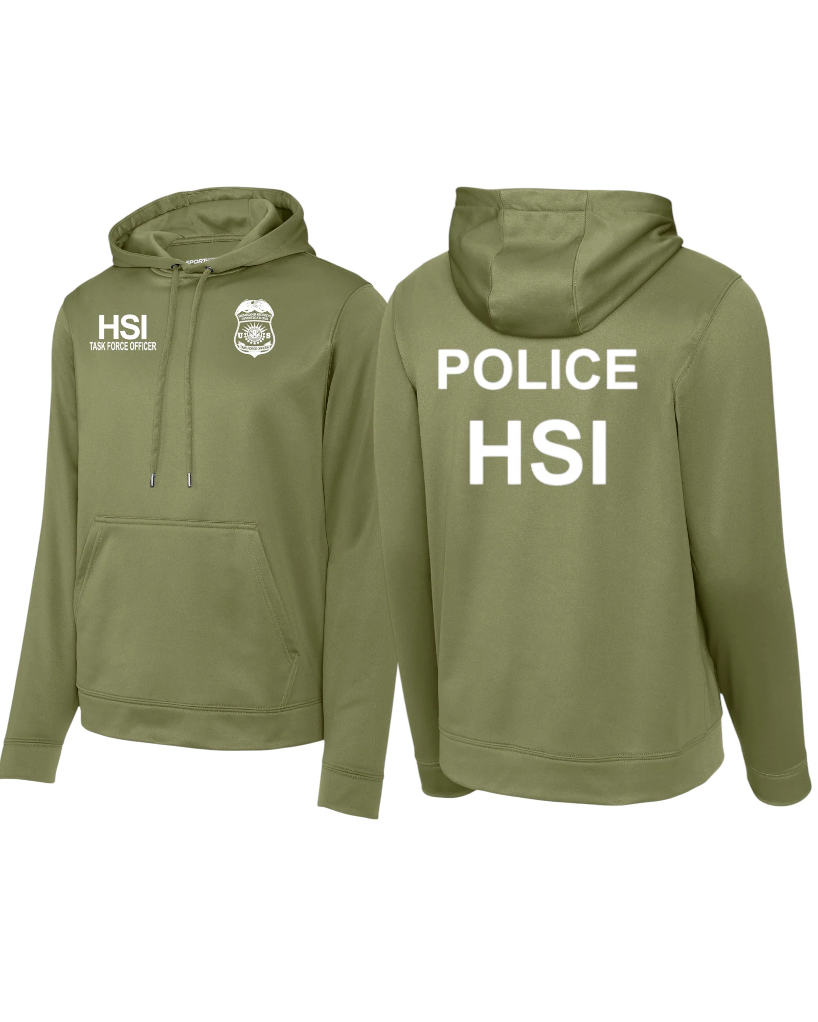 HSI TASK FORCE OFFICER WICKING HOODED SWEATSHIRT-F244 - Image 3