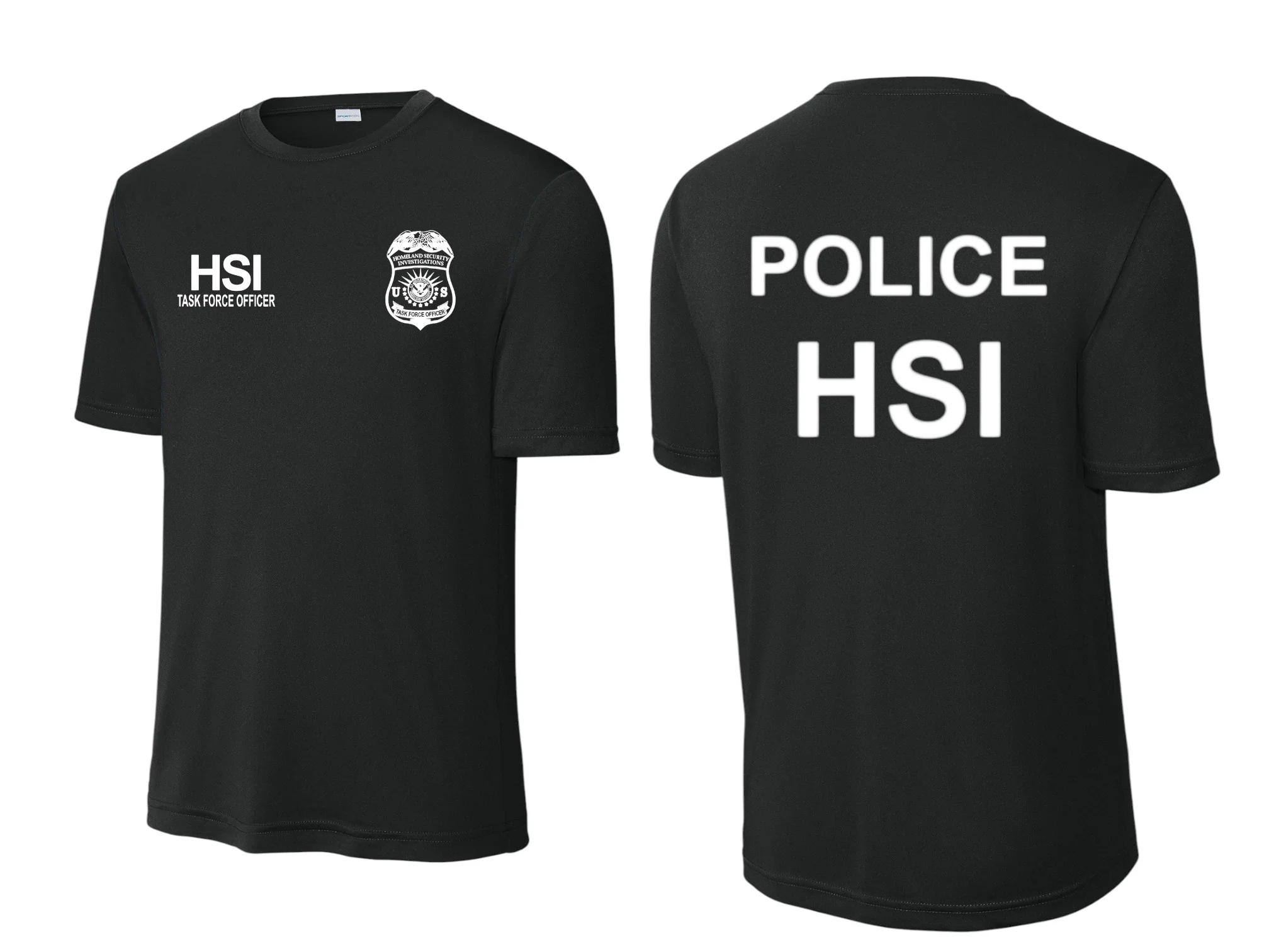 HSI TASK FORCE OFFICER WICKING RAID T-SHIRT-ST350 - Image 6