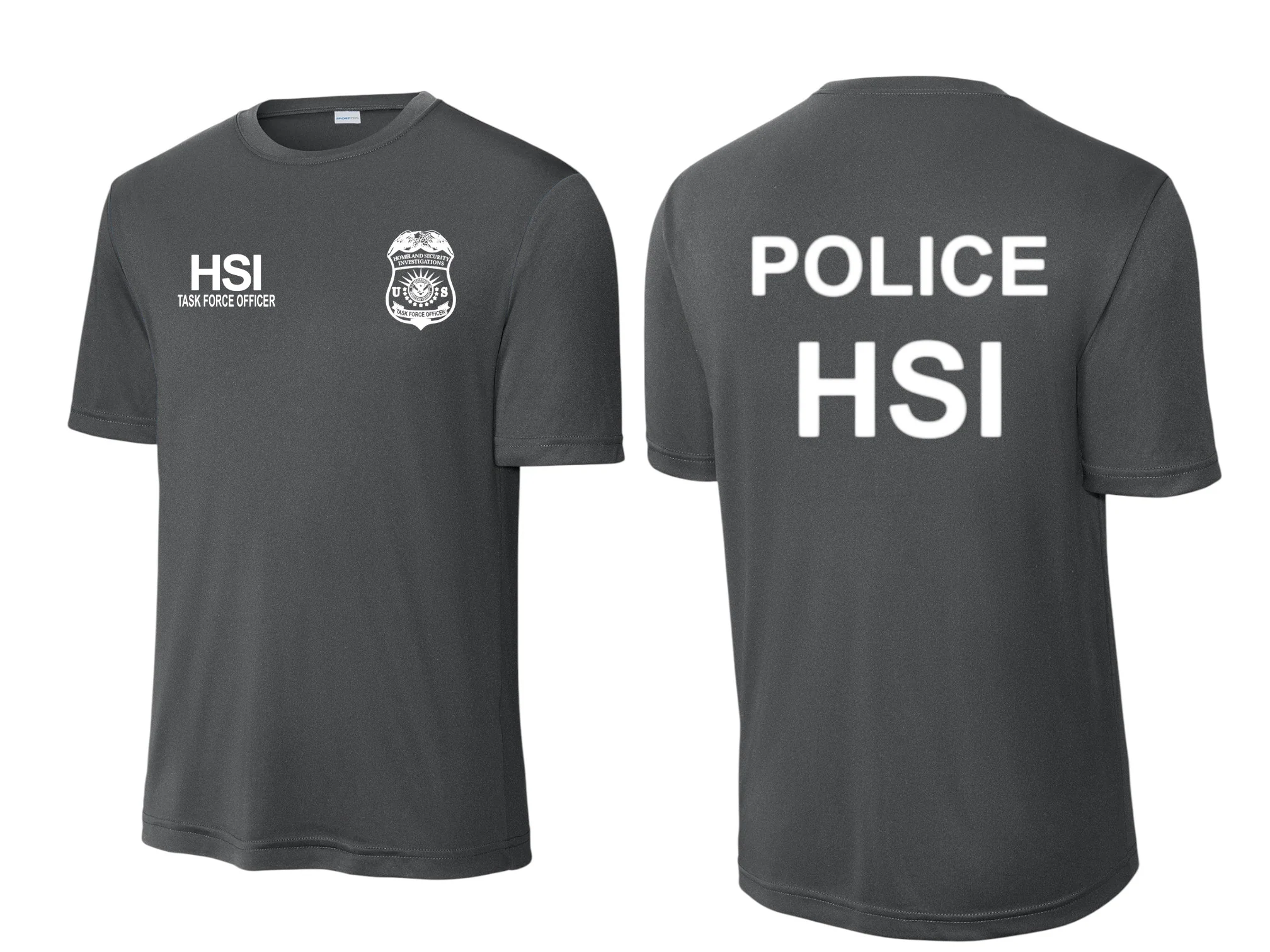 HSI TASK FORCE OFFICER WICKING RAID T-SHIRT-ST350 - Image 5