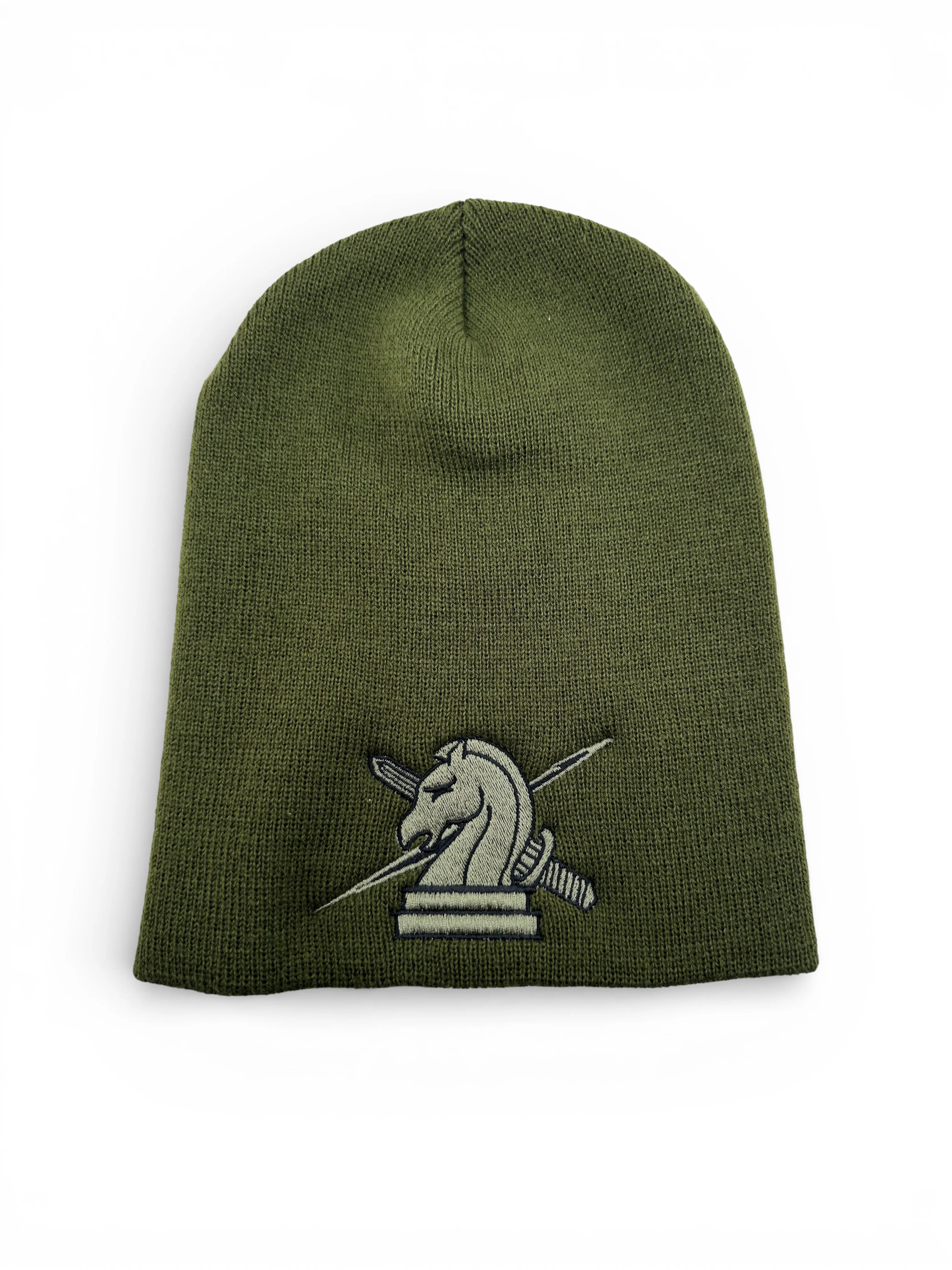 ICE FUGITIVE OPS (NO TEXT) EMBROIDERED ON SKULL KNIT BEANIE