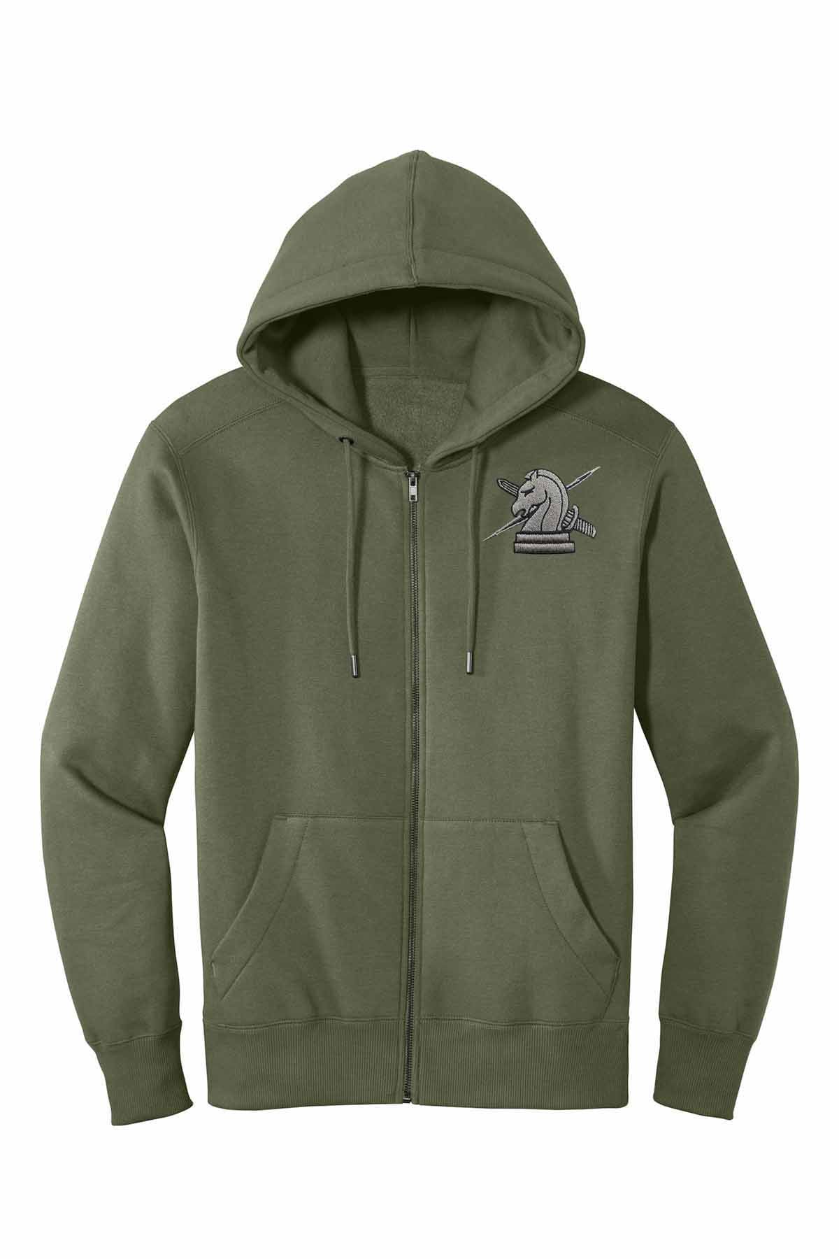 ICE FUGITIVE OPS (NO TEXT) EMBROIDERED ON FULL ZIP HOODED SWEATSHIRT-DT1103 - Image 5