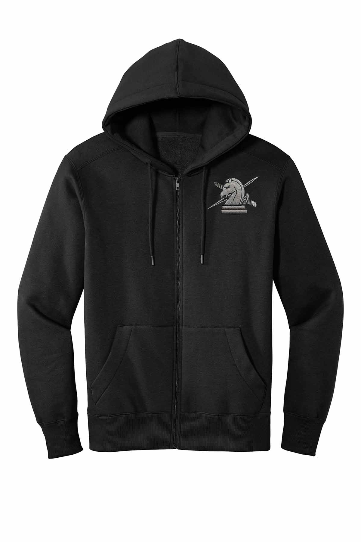 ICE FUGITIVE OPS (NO TEXT) EMBROIDERED ON FULL ZIP HOODED SWEATSHIRT-DT1103 - Image 8