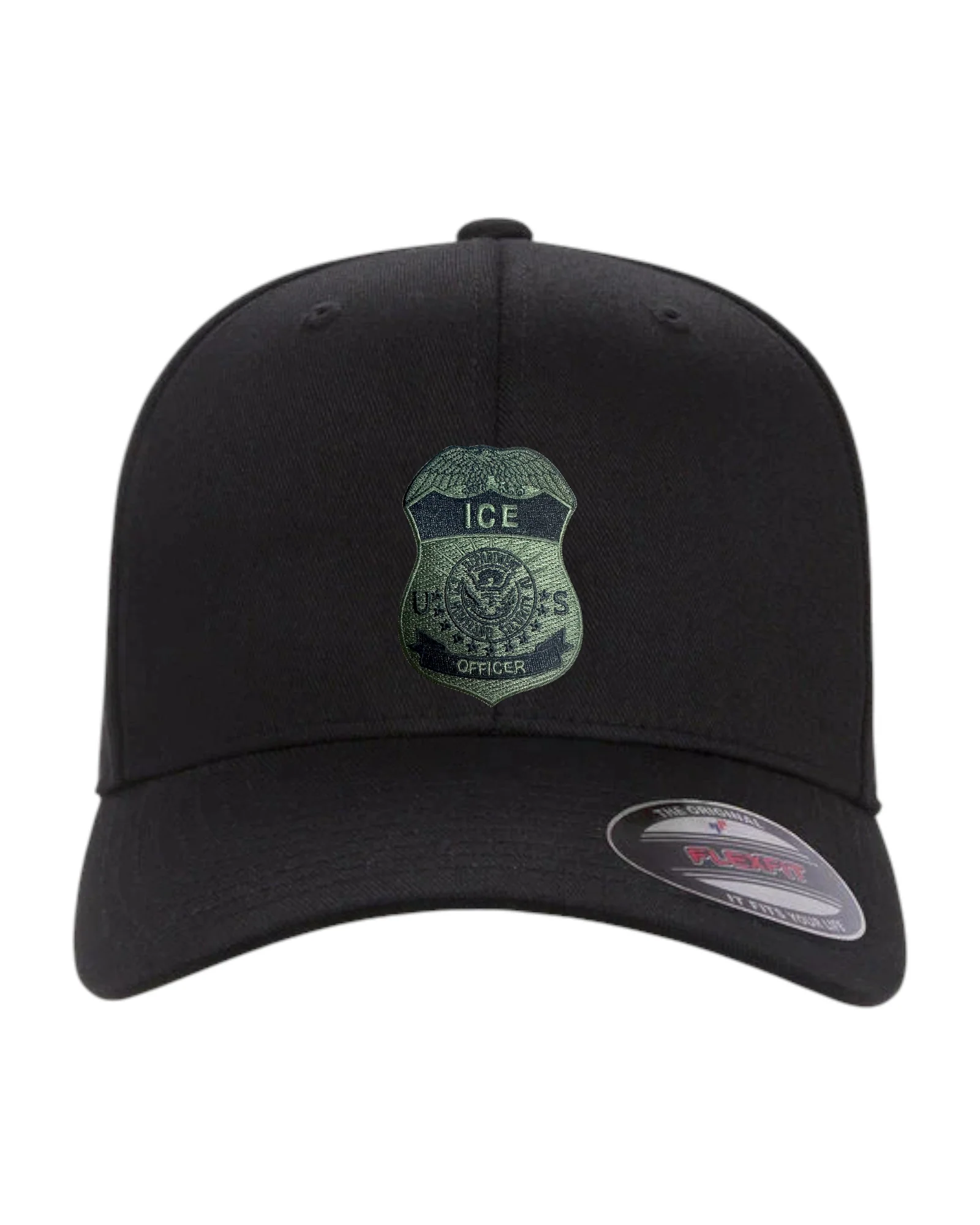 ICE OFFICER BADGE FLEXFIT HAT - Image 11