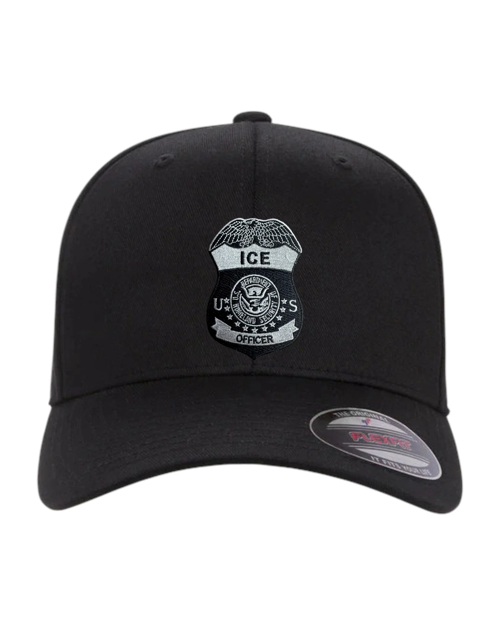 ICE OFFICER BADGE FLEXFIT HAT - Image 12