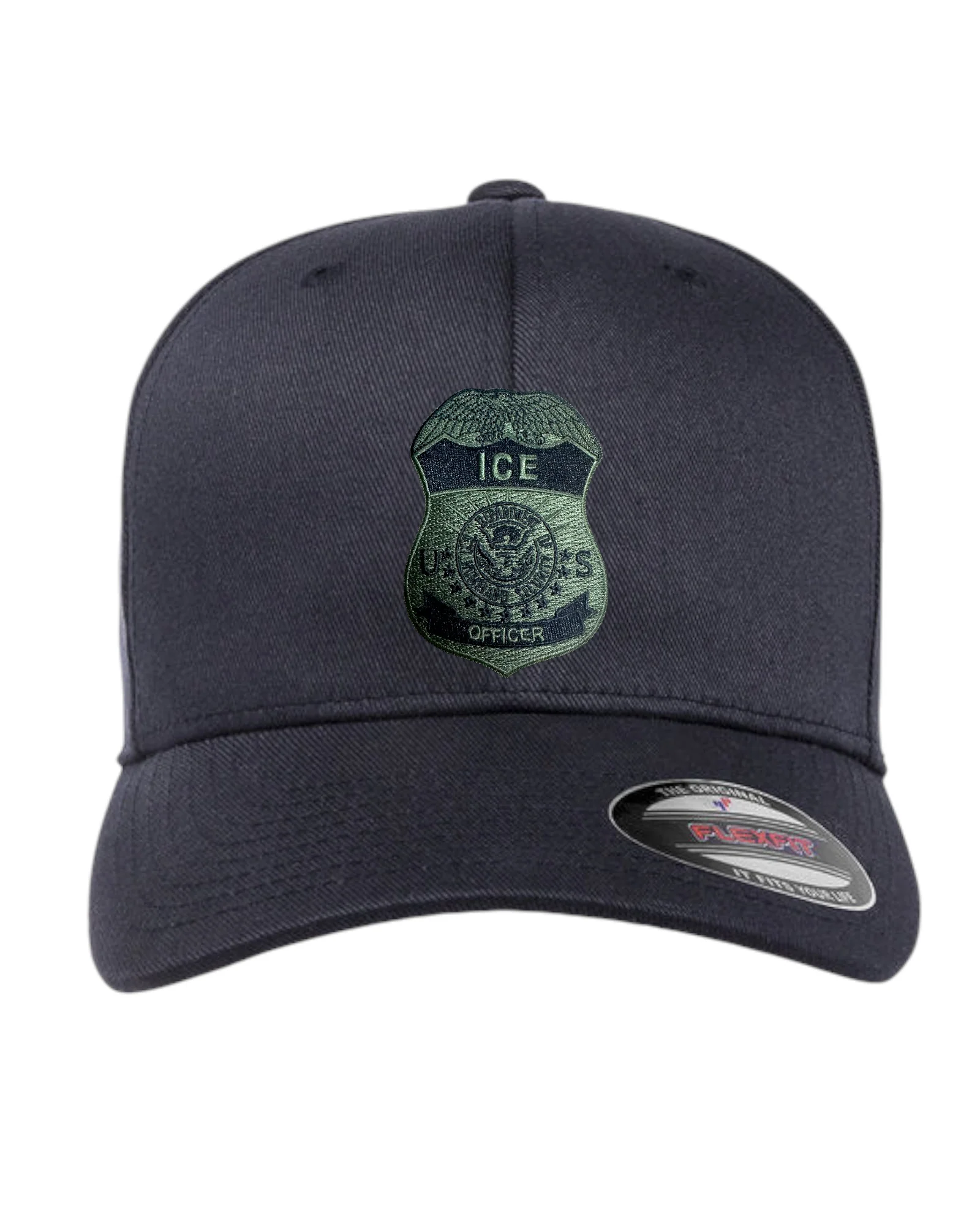 ICE OFFICER BADGE FLEXFIT HAT - Image 15