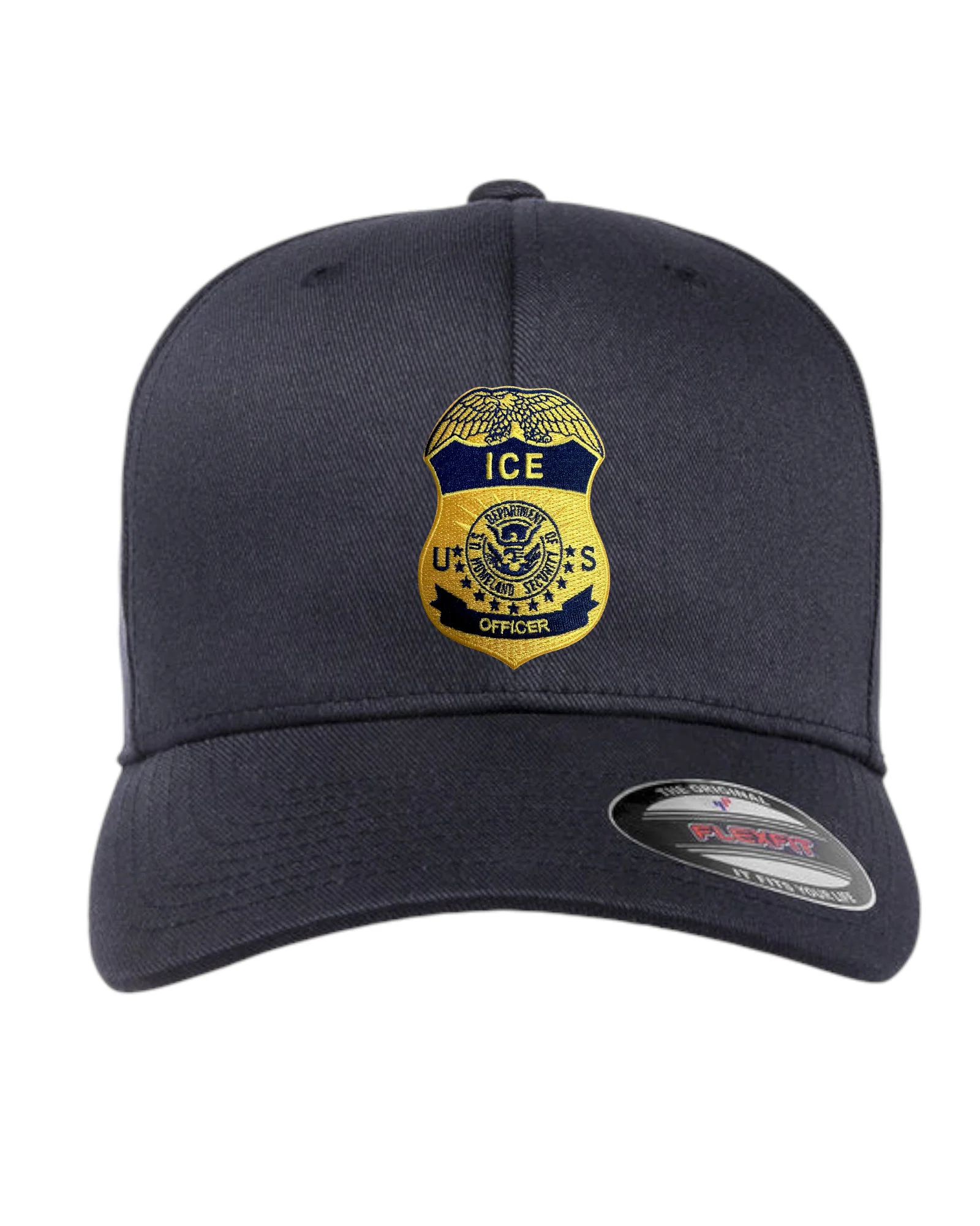 ICE OFFICER BADGE FLEXFIT HAT - Image 6