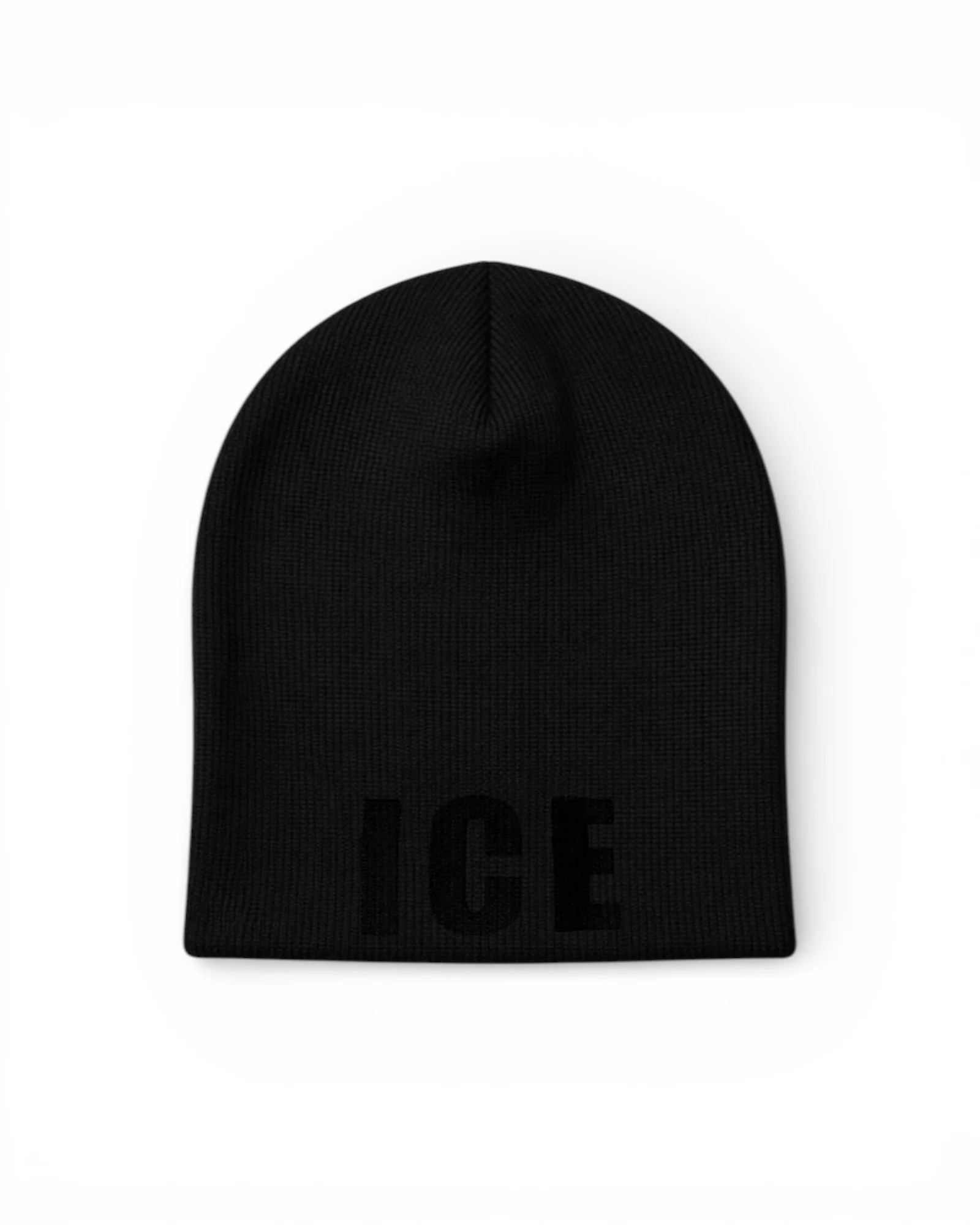 ICE (Letters Embroidered) SKULL KNIT BEANIE - Image 5