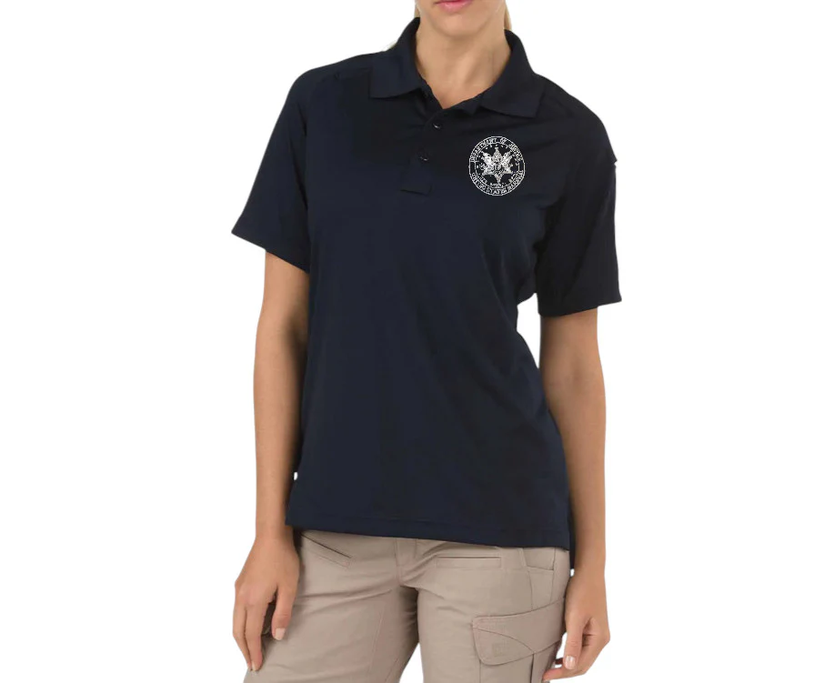 CLEARANCE 5.11 PERFORMANCE POLO SHORT SLEEVE WOMEN'S W/ USMS SEAL-61165