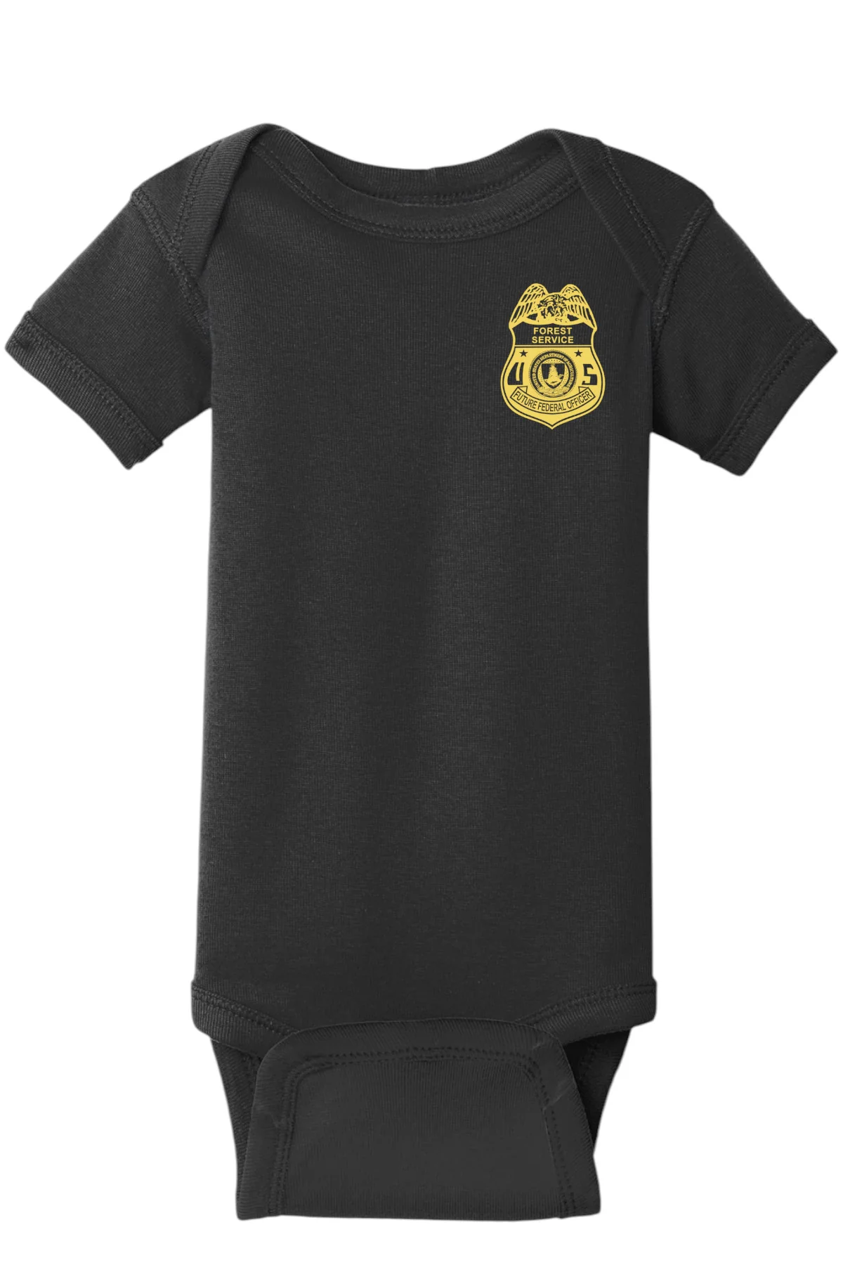 INFANT ONESIE WITH USFS FUTURE FEDERAL OFFICER BADGE - Image 3