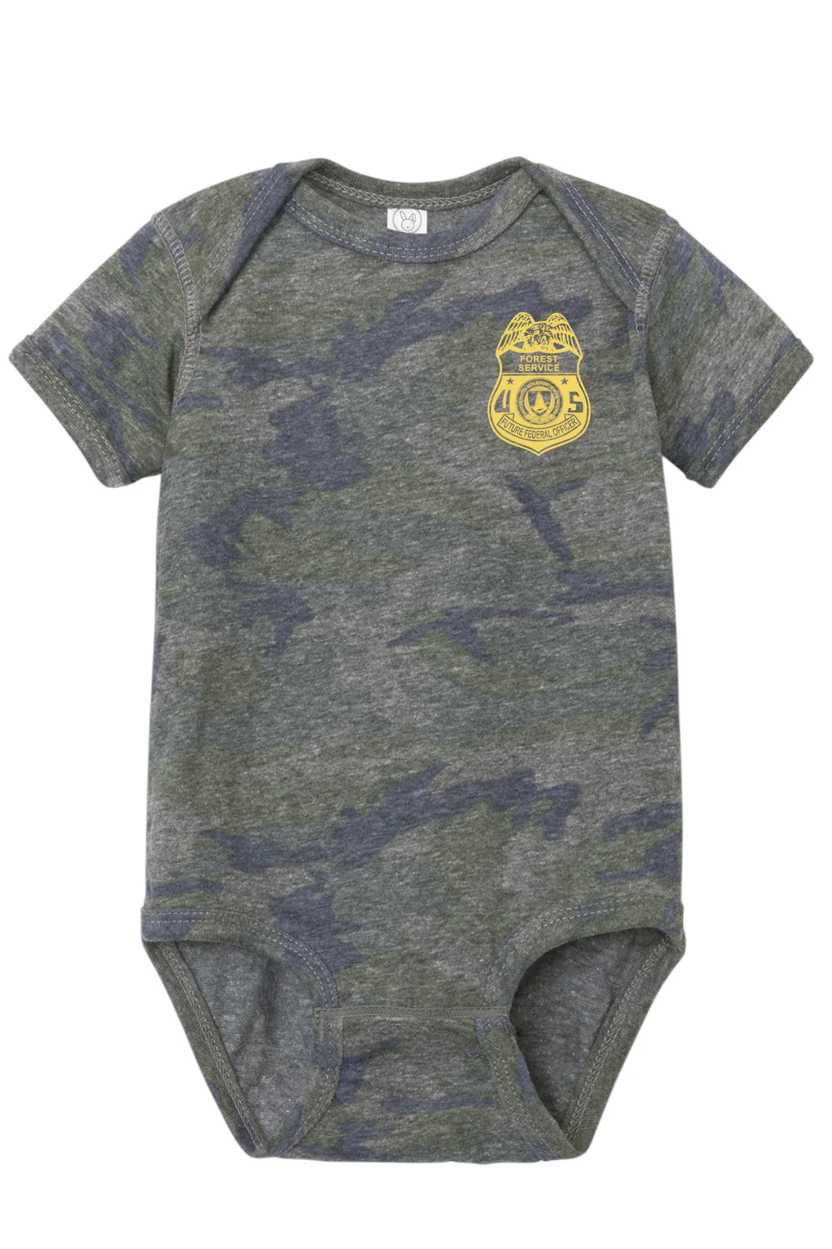 INFANT ONESIE WITH USFS FUTURE FEDERAL OFFICER BADGE - Image 4