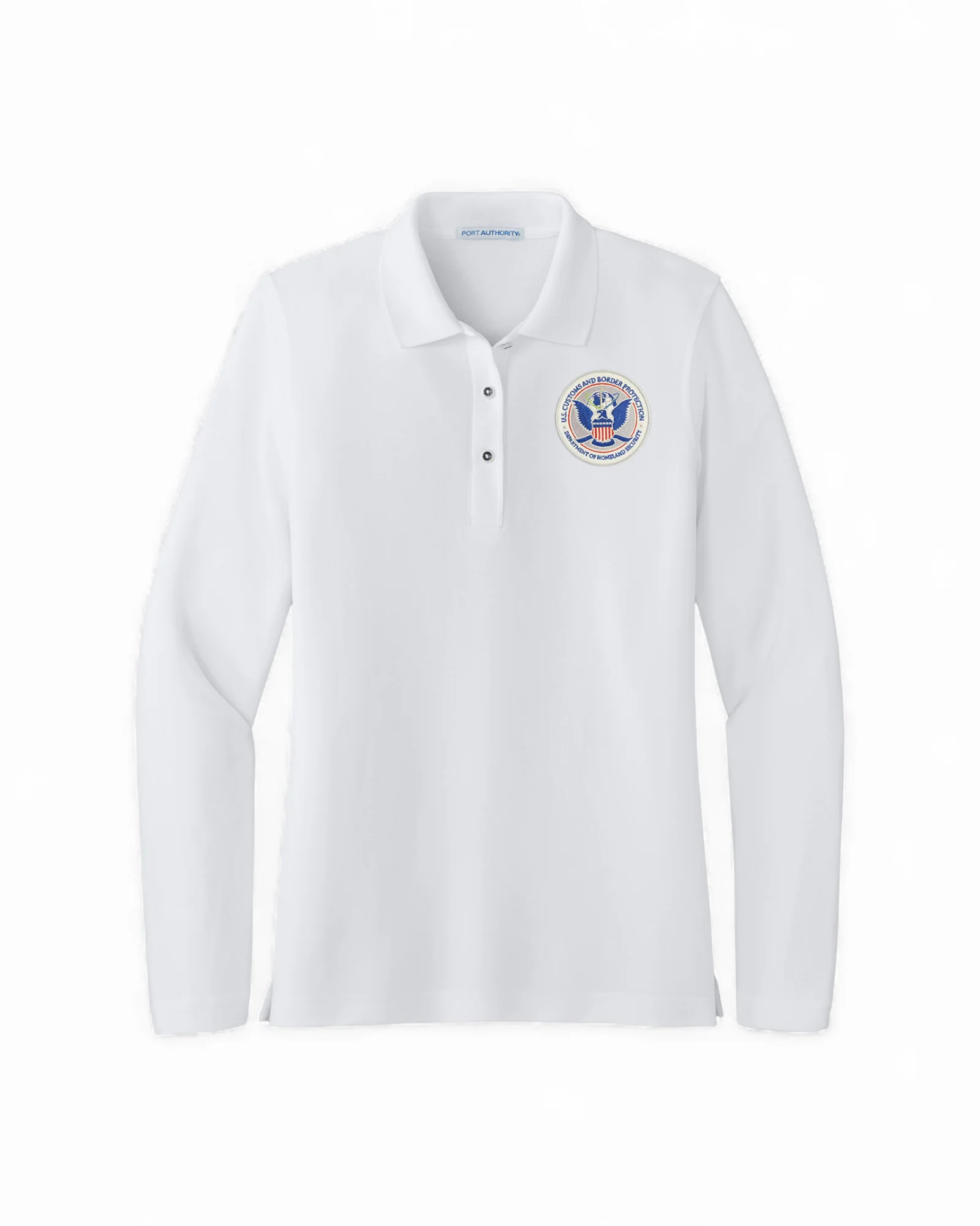 LADIES LONG SLEEVE CBP SEAL PORT AUTHORITY POLO - L500LS - Image 3
