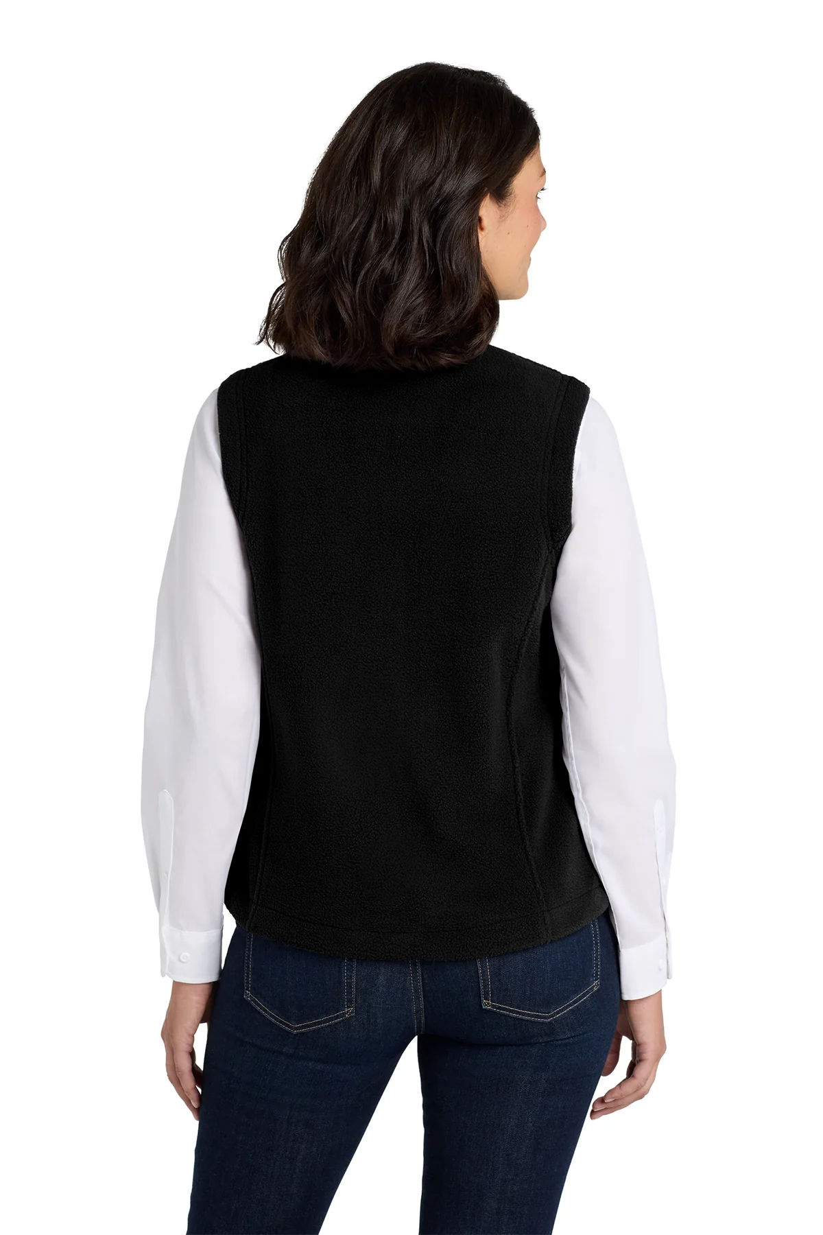LADIES PORT AUTHORITY FLEECE VEST-L219 - Image 3