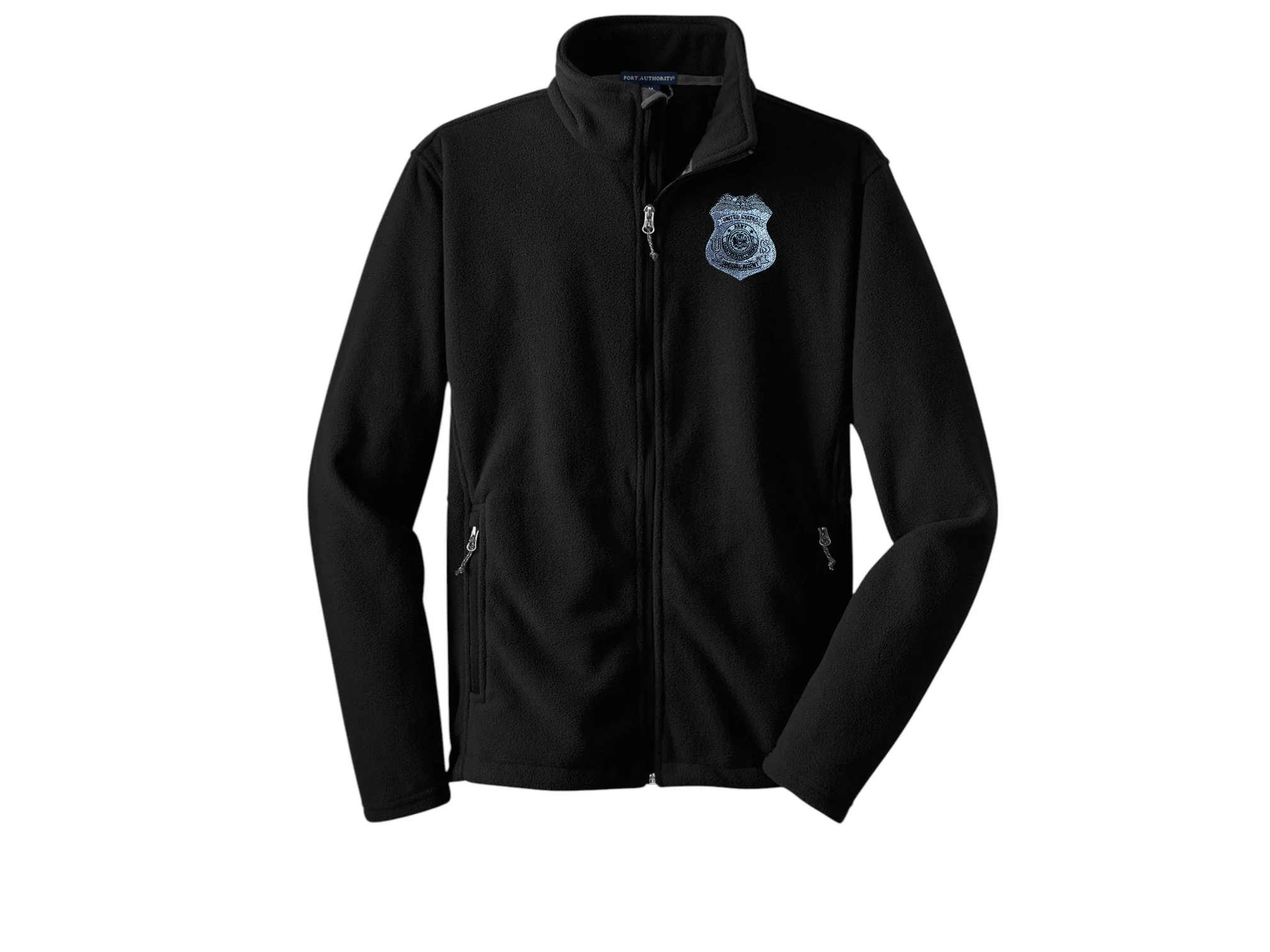 MEN'S ARMY CI SPECIAL AGENT BADGE FLEECE FULL ZIP JACKET-F217 - Image 4