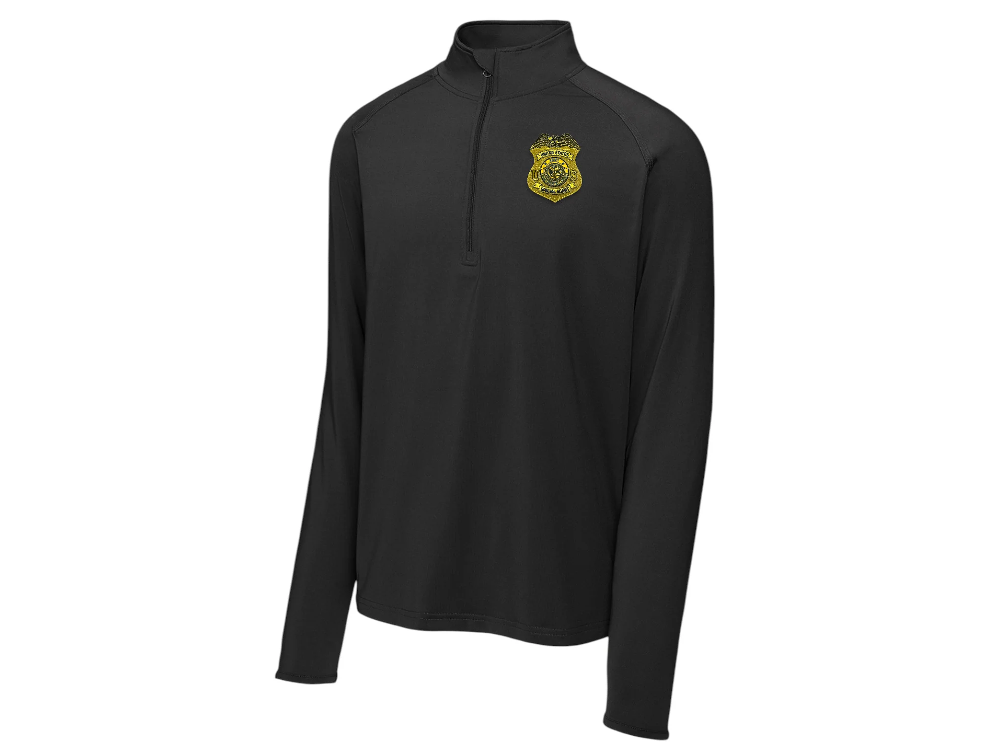 MEN'S ARMY CI SPECIAL AGENT BADGE SPORT WICK STRETCH 1/2 ZIP PULLOVER-ST850