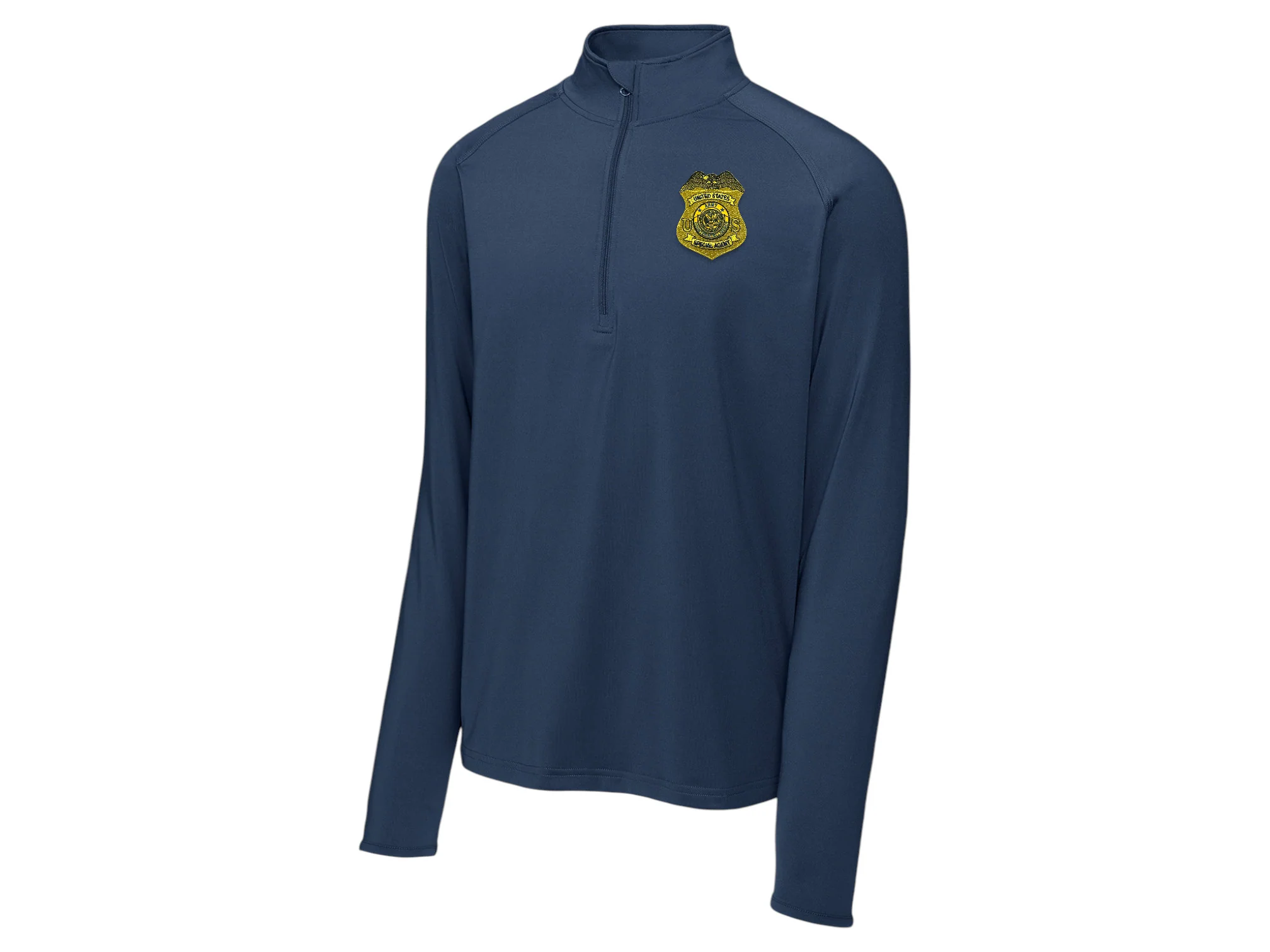 MEN'S ARMY CI SPECIAL AGENT BADGE SPORT WICK STRETCH 1/2 ZIP PULLOVER-ST850 - Image 2