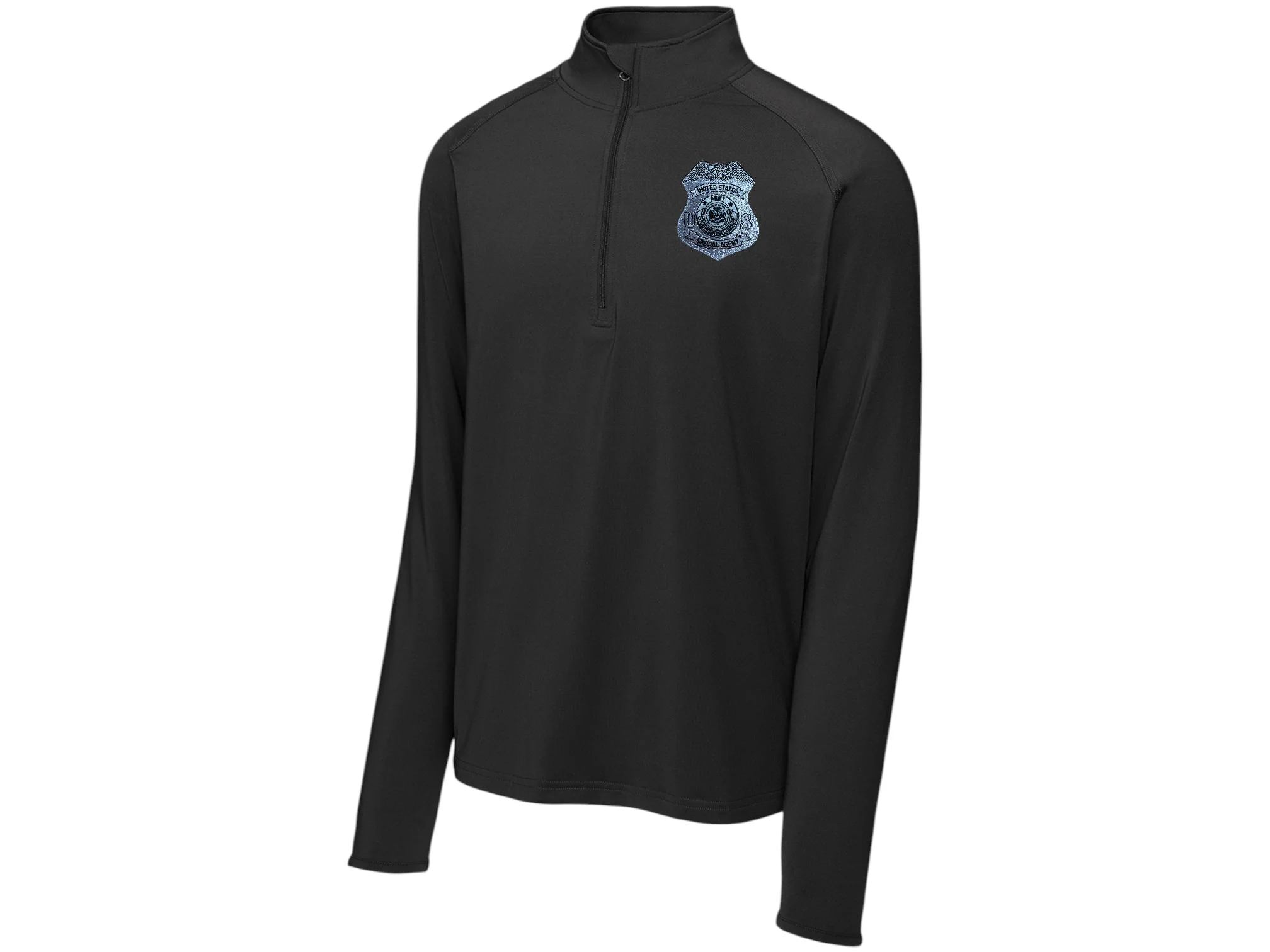 MEN'S ARMY CI SPECIAL AGENT BADGE SPORT WICK STRETCH 1/2 ZIP PULLOVER-ST850 - Image 4