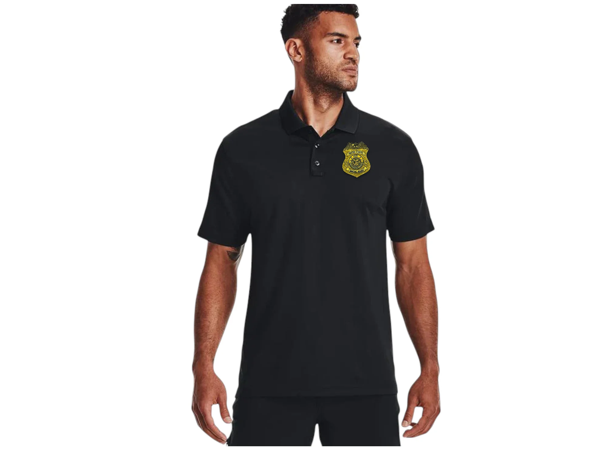 MEN'S ARMY CI SPECIAL AGENT BADGE UNDER ARMOUR TACTICAL POLO 2.0