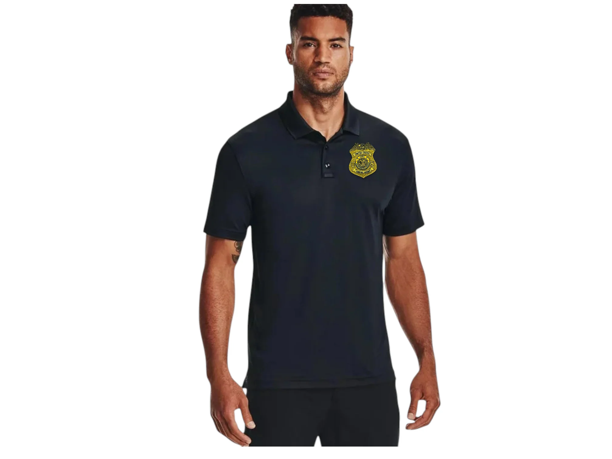 MEN'S ARMY CI SPECIAL AGENT BADGE UNDER ARMOUR TACTICAL POLO 2.0 - Image 3