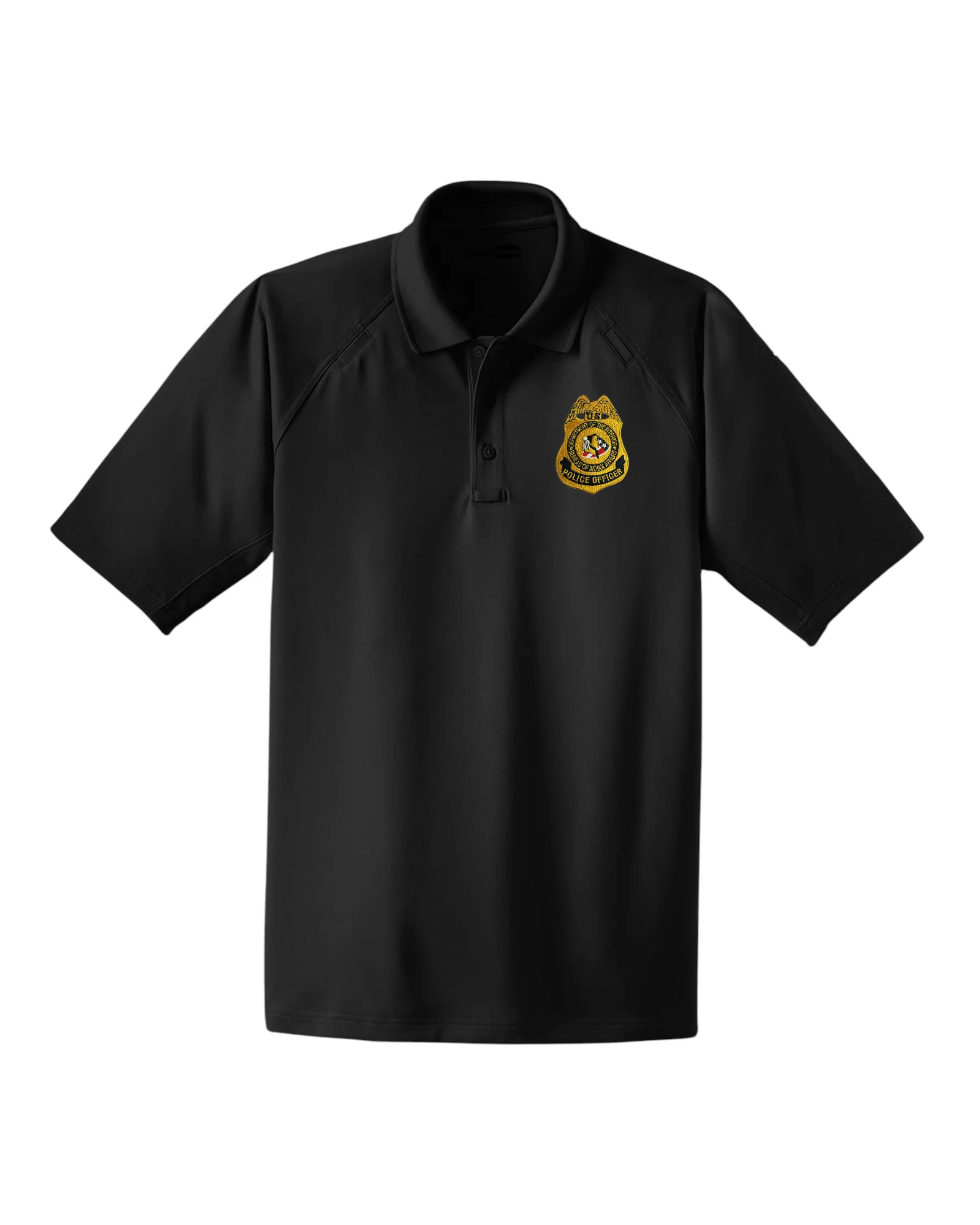 MEN'S BIA POLICE OFFICER BADGE POLO-CS410