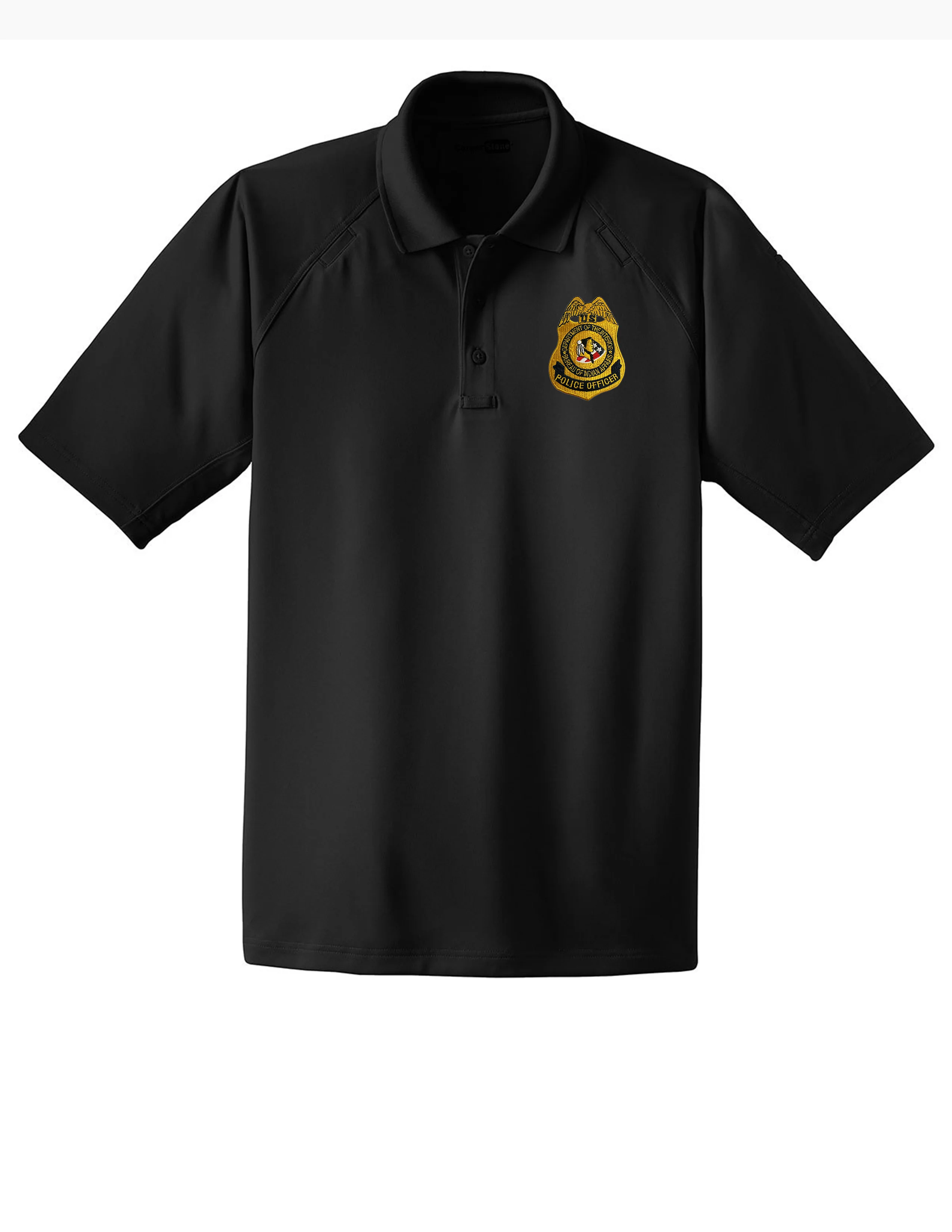 MEN'S BIA POLICE OFFICER BADGE POLO-CS410 - Image 2