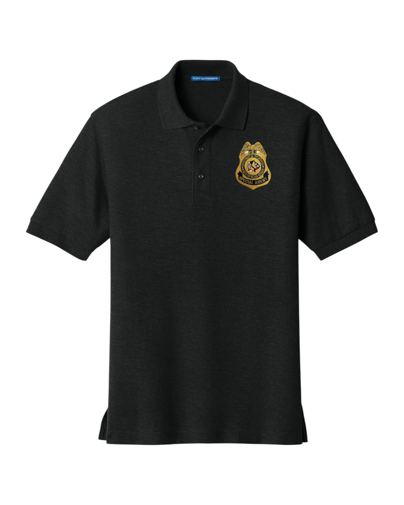 MEN'S BIA S/A BADGE PORT AUTORITY POLO-K500