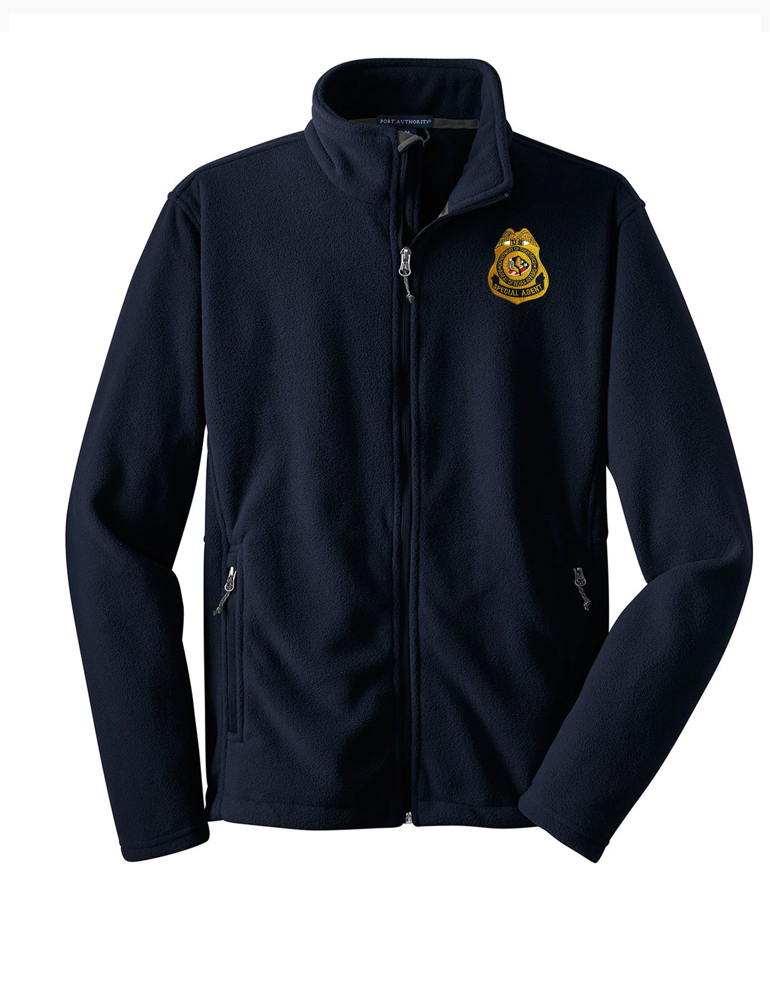 MEN'S BIA SPECIAL AGENT BADGE FLEECE JACKET-F217 - Image 3