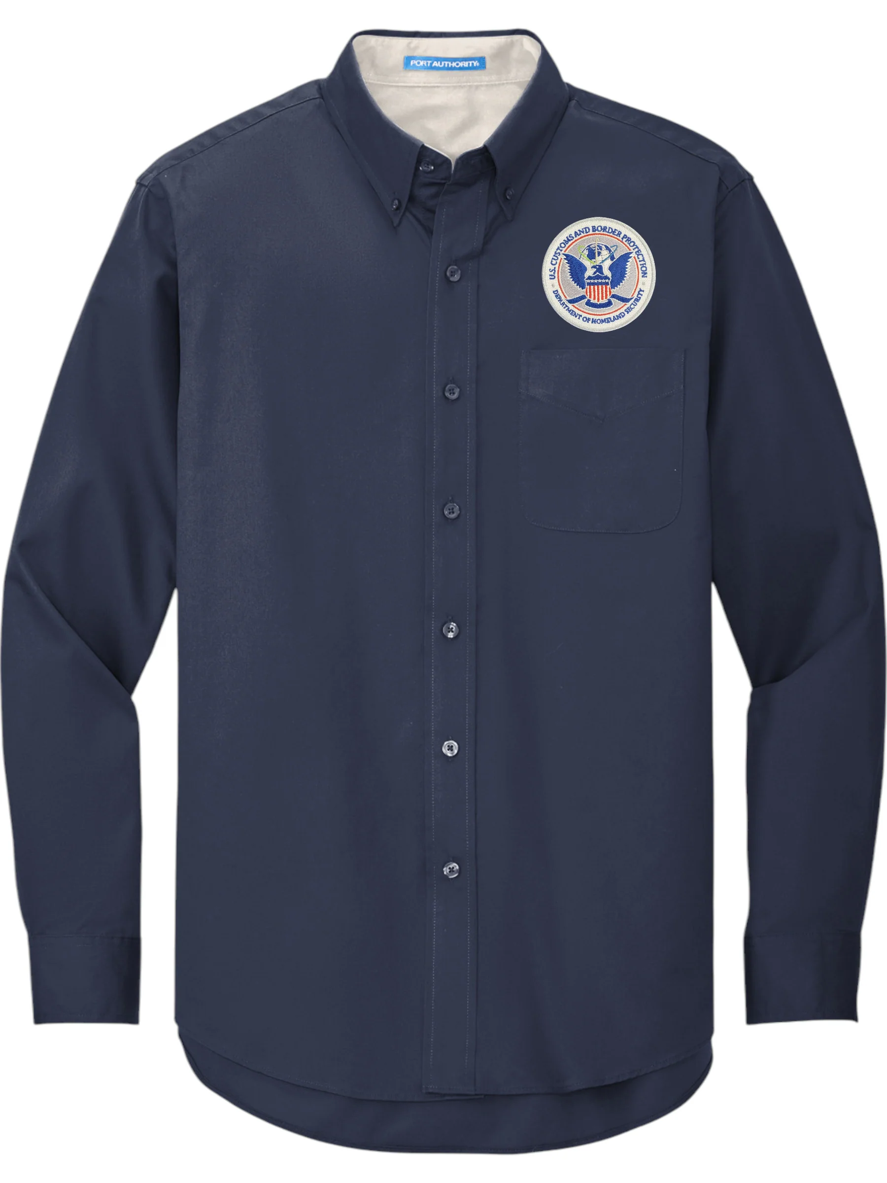 MEN'S CBP SEAL BUTTON UP DRESS SHIRT-S608 - Image 2