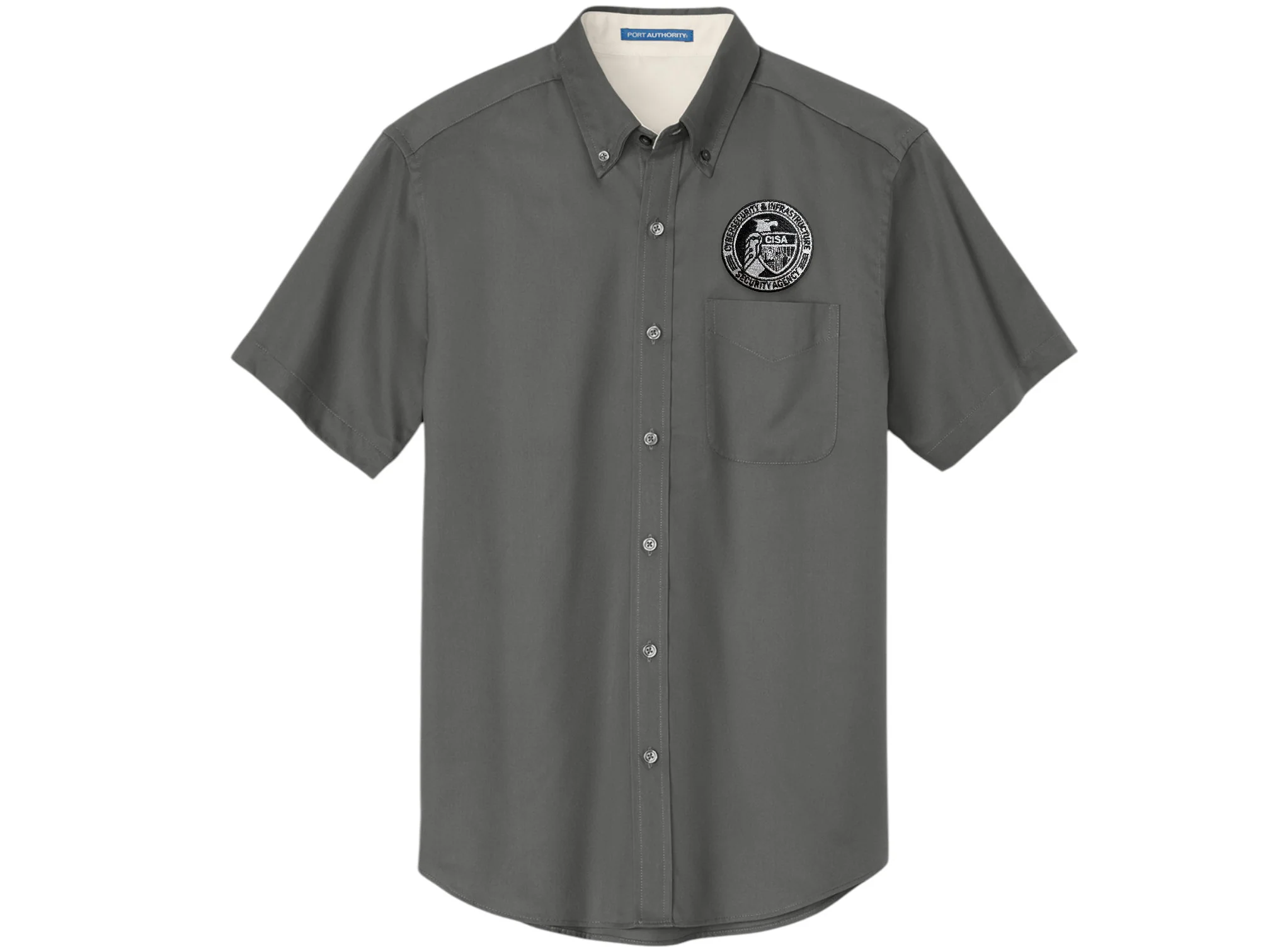 MEN'S CISA SEAL BUTTON UP DRESS SHIRT-S508 - Image 8