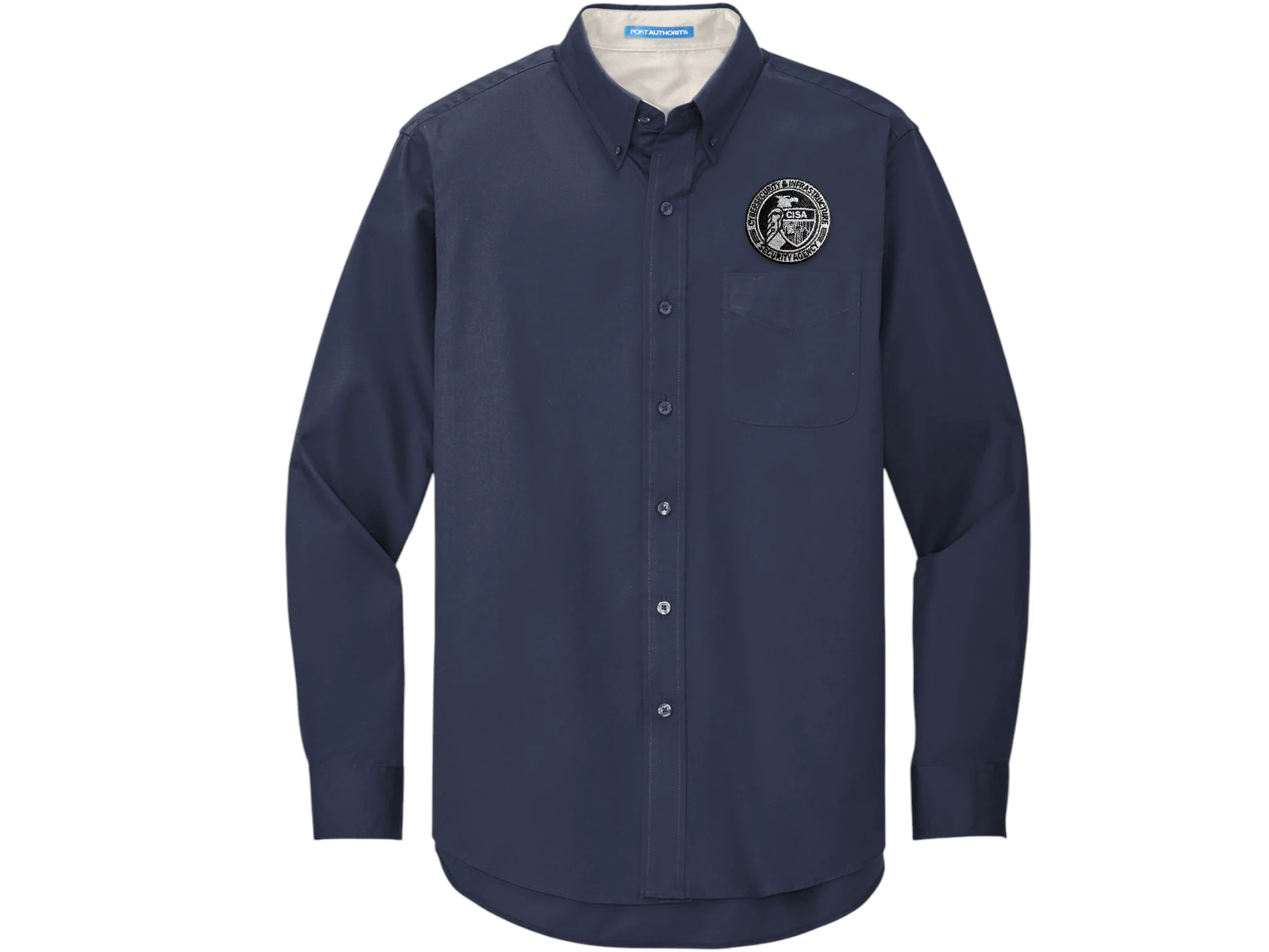 MEN'S CISA SEAL BUTTON UP DRESS SHIRT-S608 - Image 2