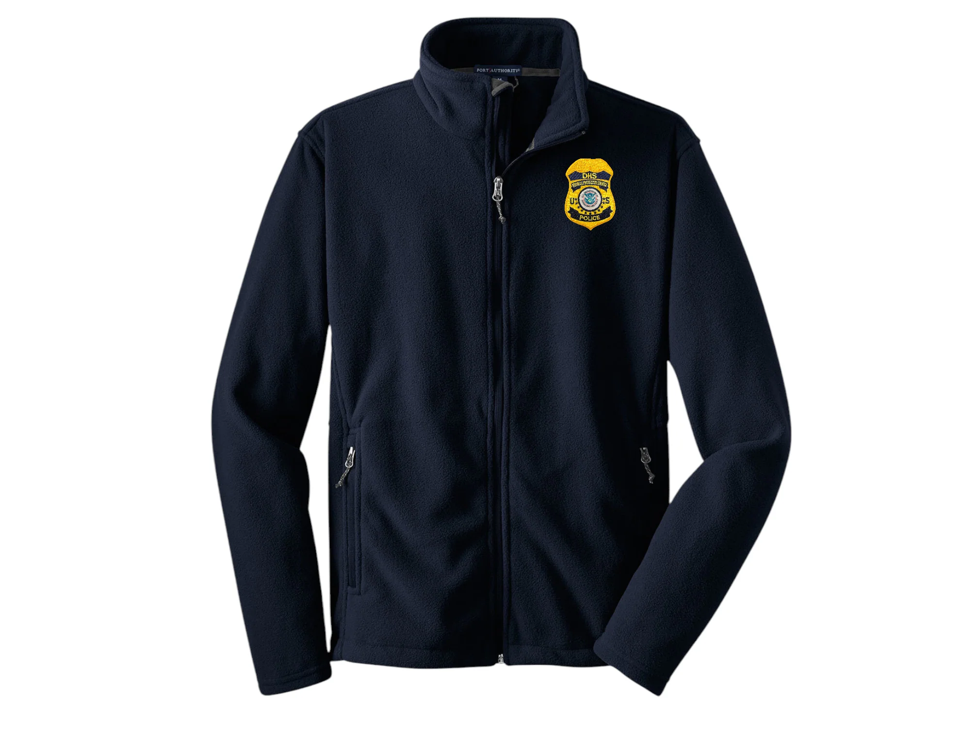 MEN'S DHS FPS BADGE FLEECE FULL ZIP JACKET-F217
