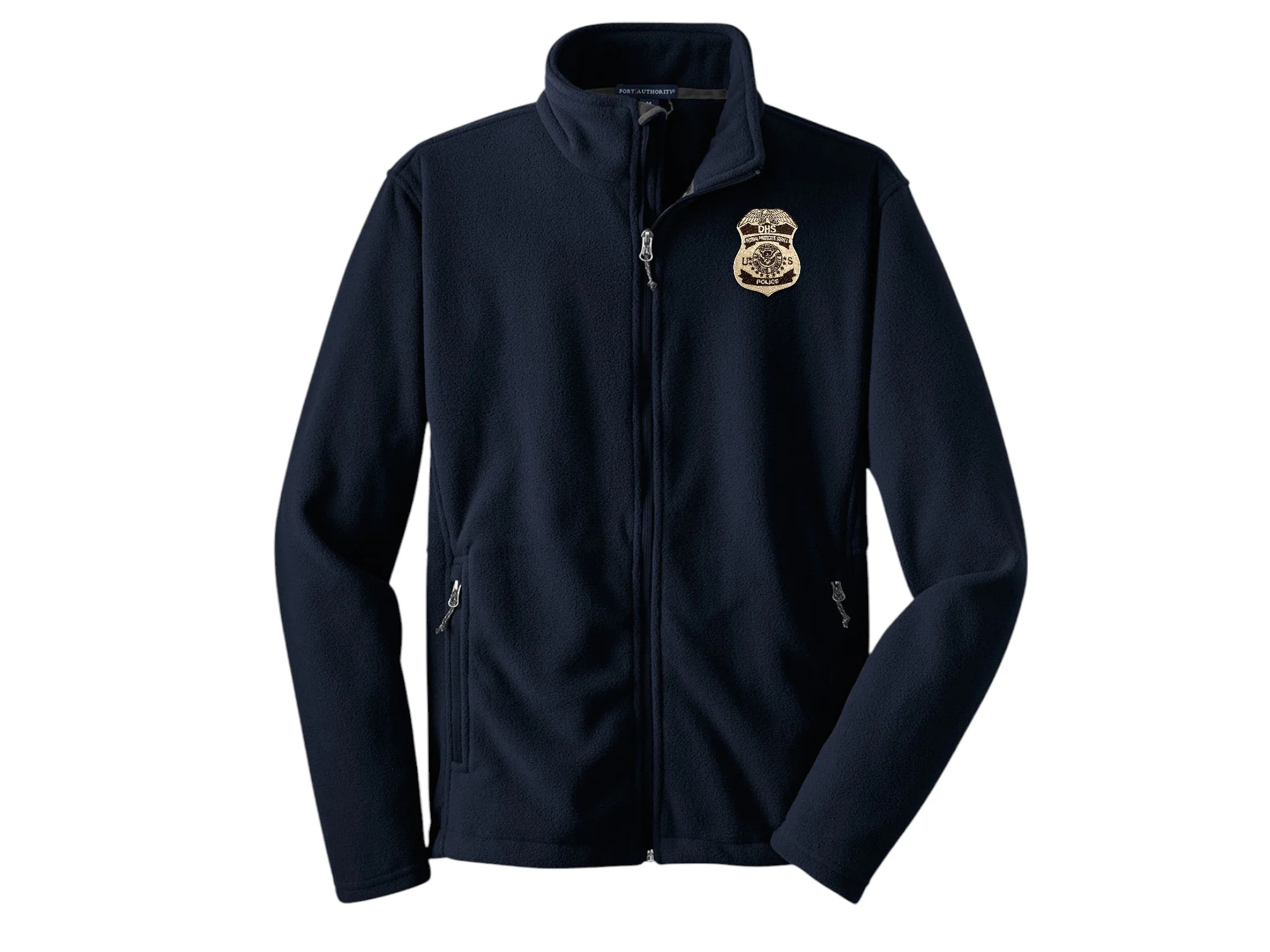 MEN'S DHS FPS BADGE FLEECE FULL ZIP JACKET-F217 - Image 3