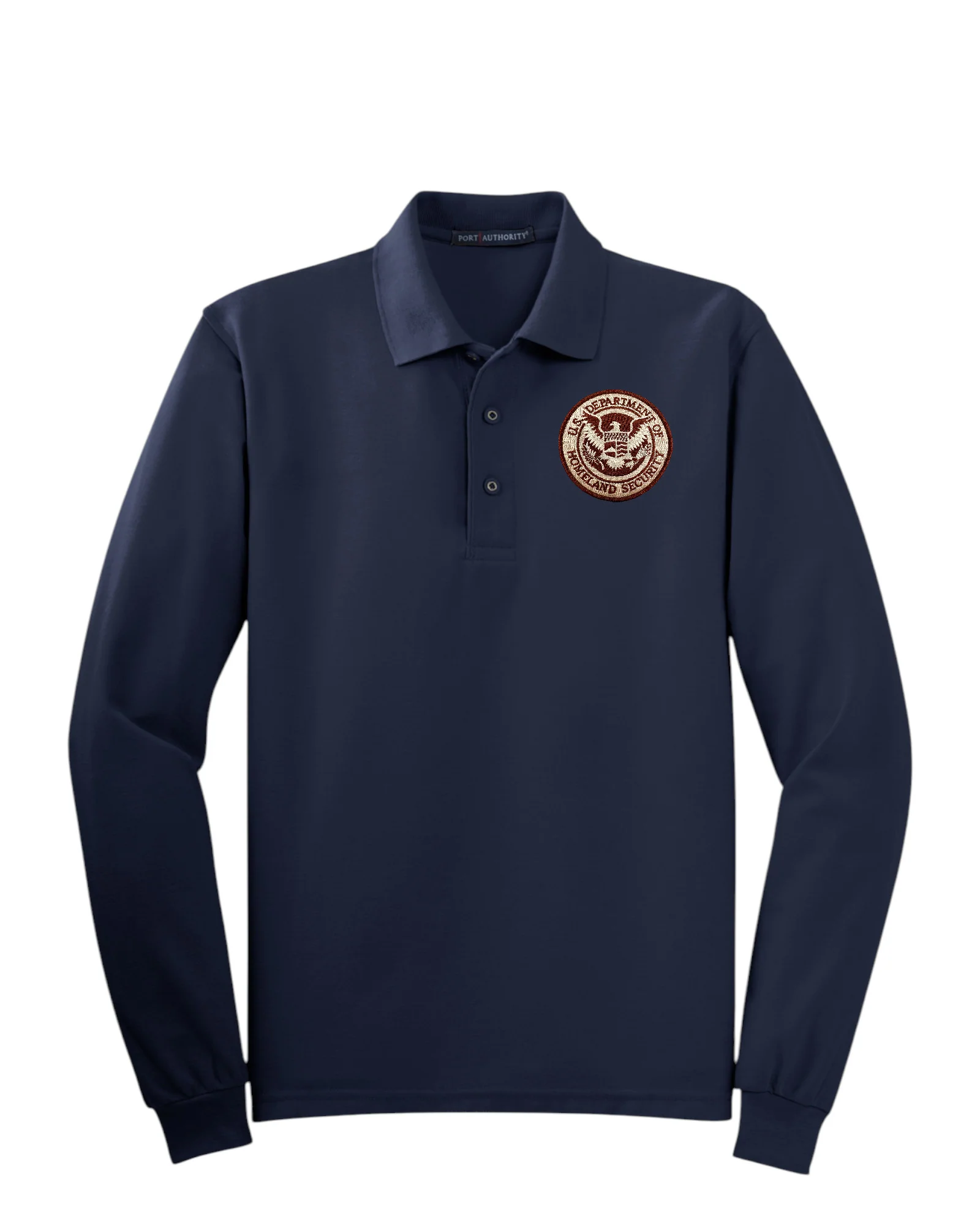 MEN'S LONG SLEEVE DHS SEAL PORT AUTHORITY POLO - K500LS - Image 10