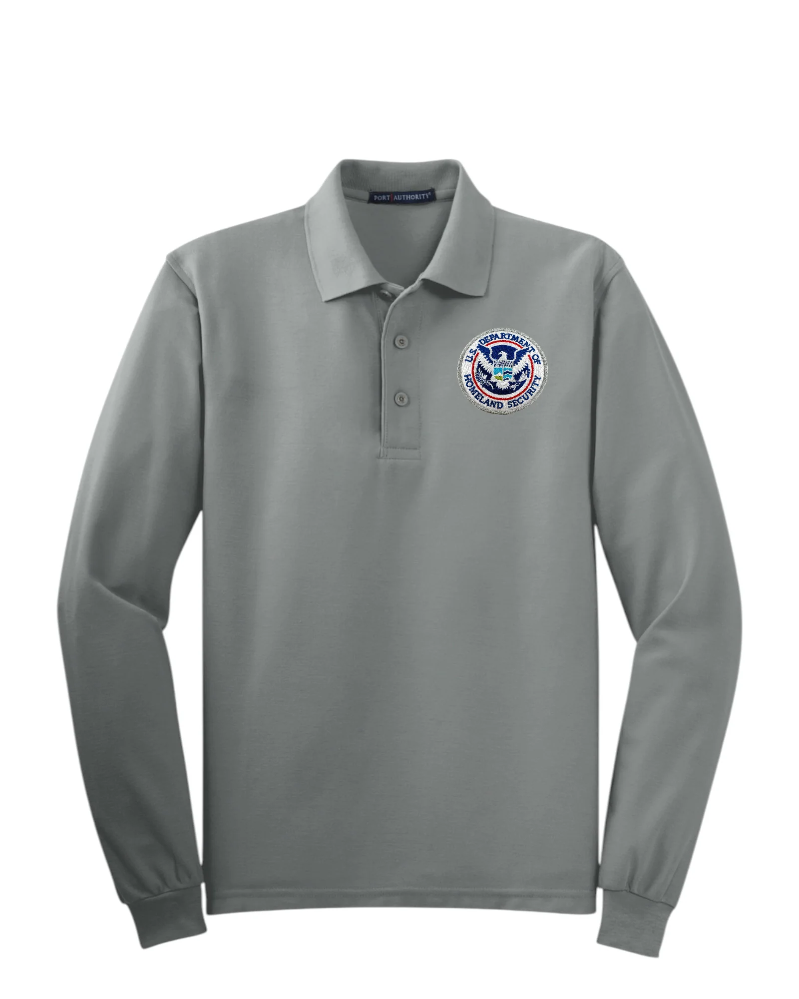 MEN'S LONG SLEEVE DHS SEAL PORT AUTHORITY POLO - K500LS - Image 11