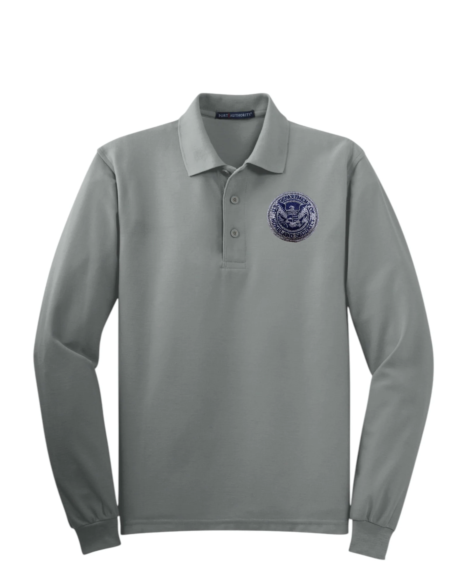 MEN'S LONG SLEEVE DHS SEAL PORT AUTHORITY POLO - K500LS - Image 14