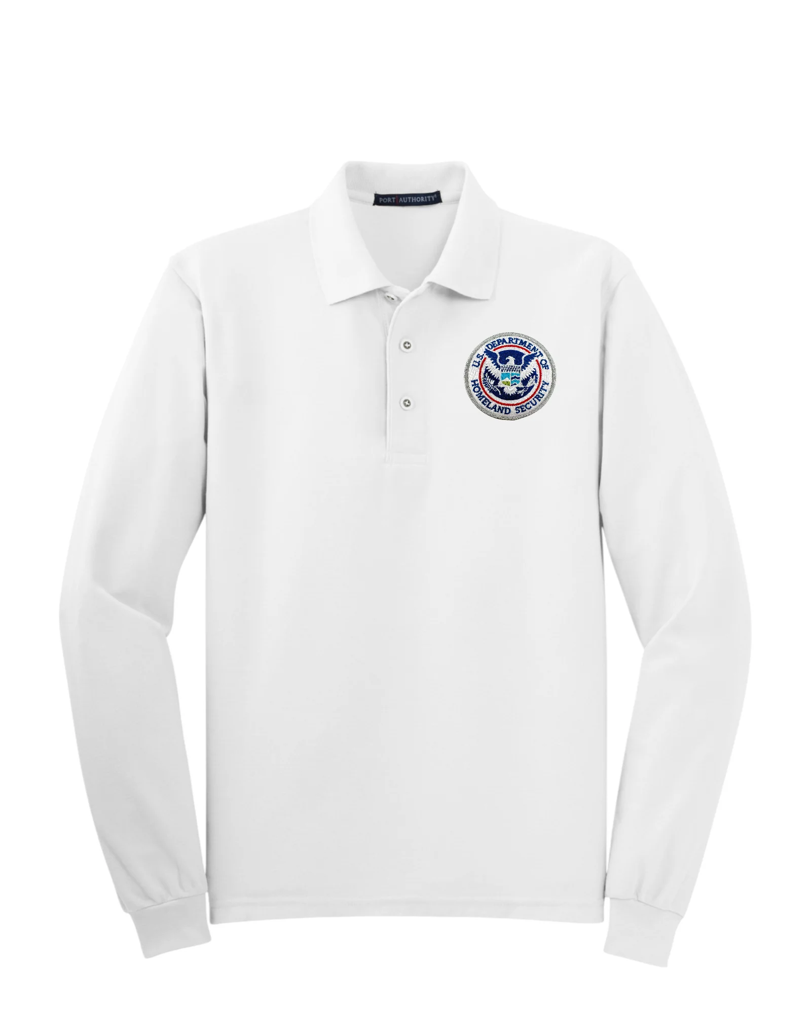MEN'S LONG SLEEVE DHS SEAL PORT AUTHORITY POLO - K500LS - Image 16