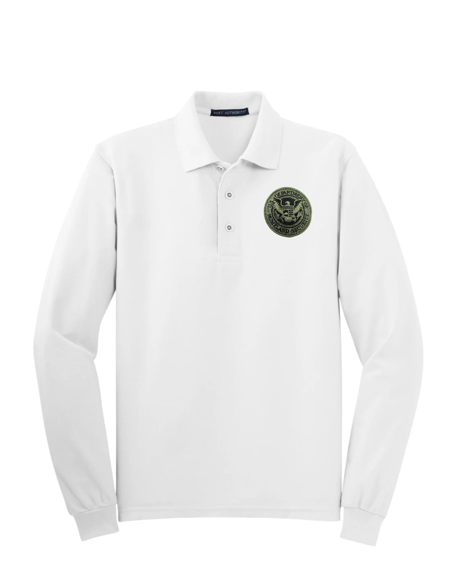MEN'S LONG SLEEVE DHS SEAL PORT AUTHORITY POLO - K500LS - Image 17