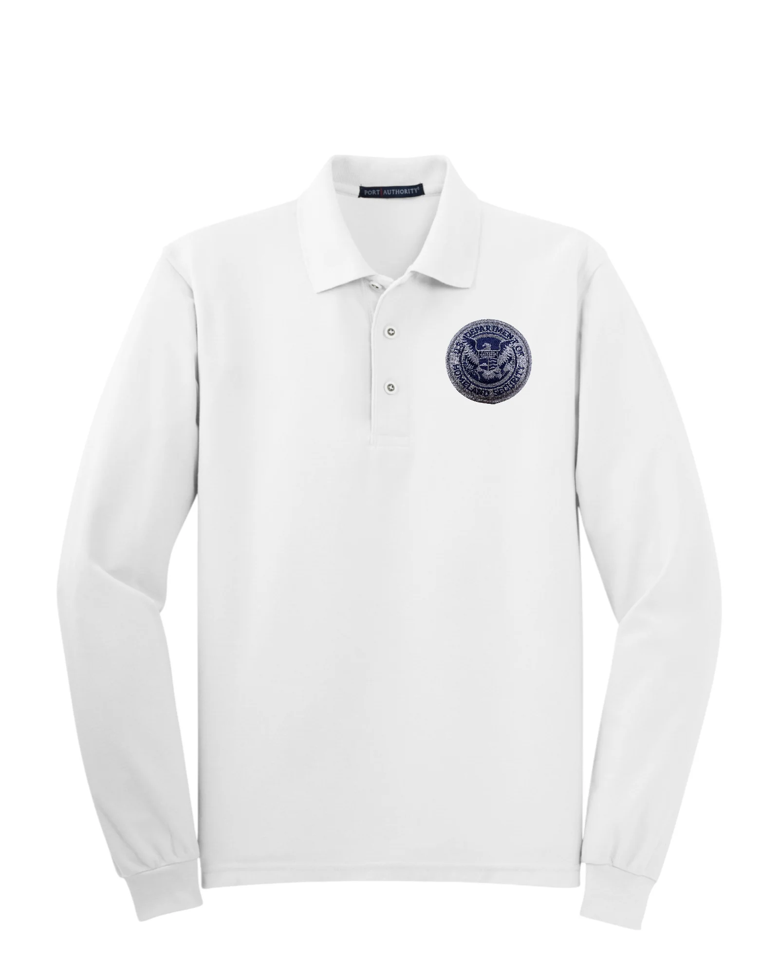 MEN'S LONG SLEEVE DHS SEAL PORT AUTHORITY POLO - K500LS - Image 19