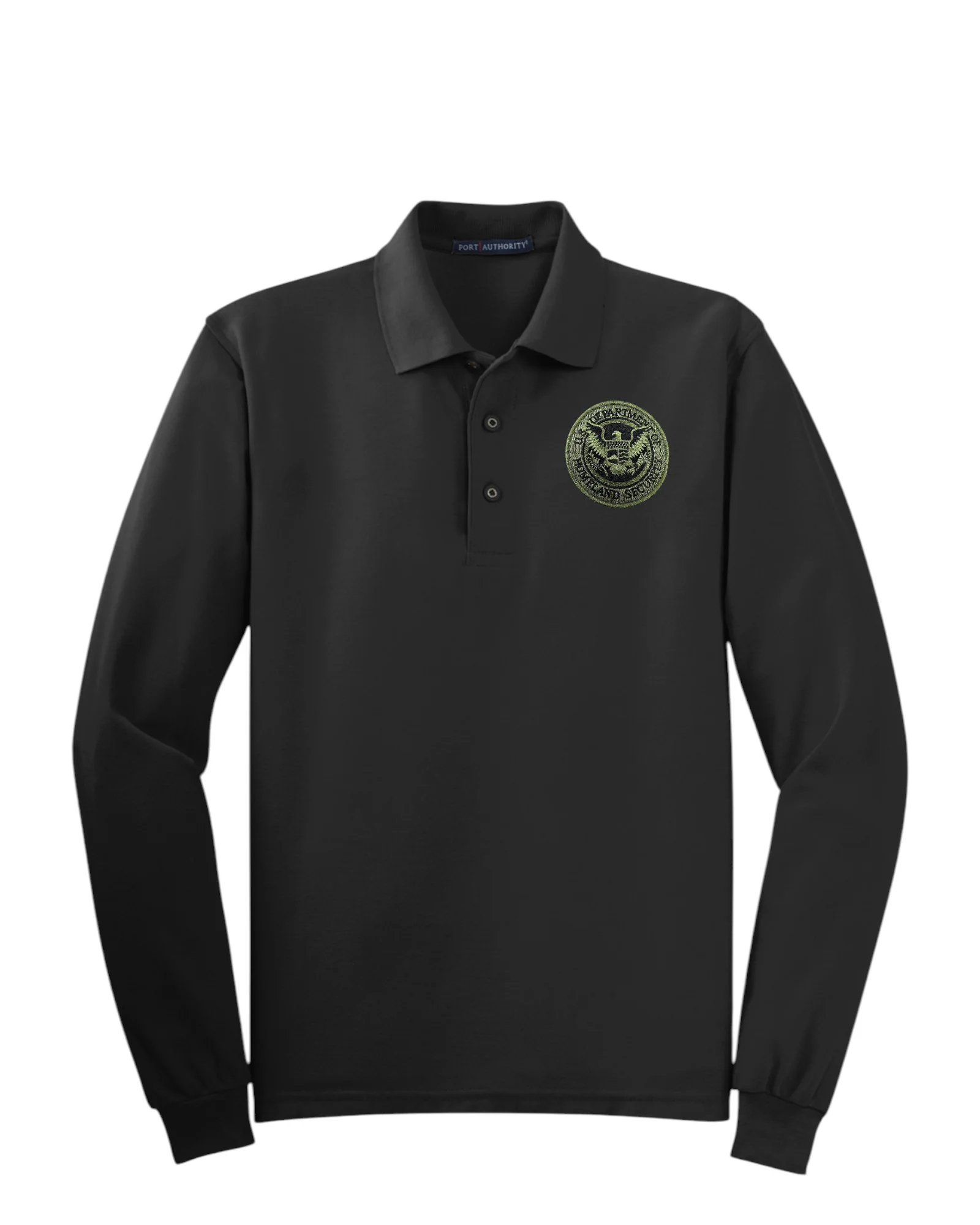 MEN'S LONG SLEEVE DHS SEAL PORT AUTHORITY POLO - K500LS - Image 2