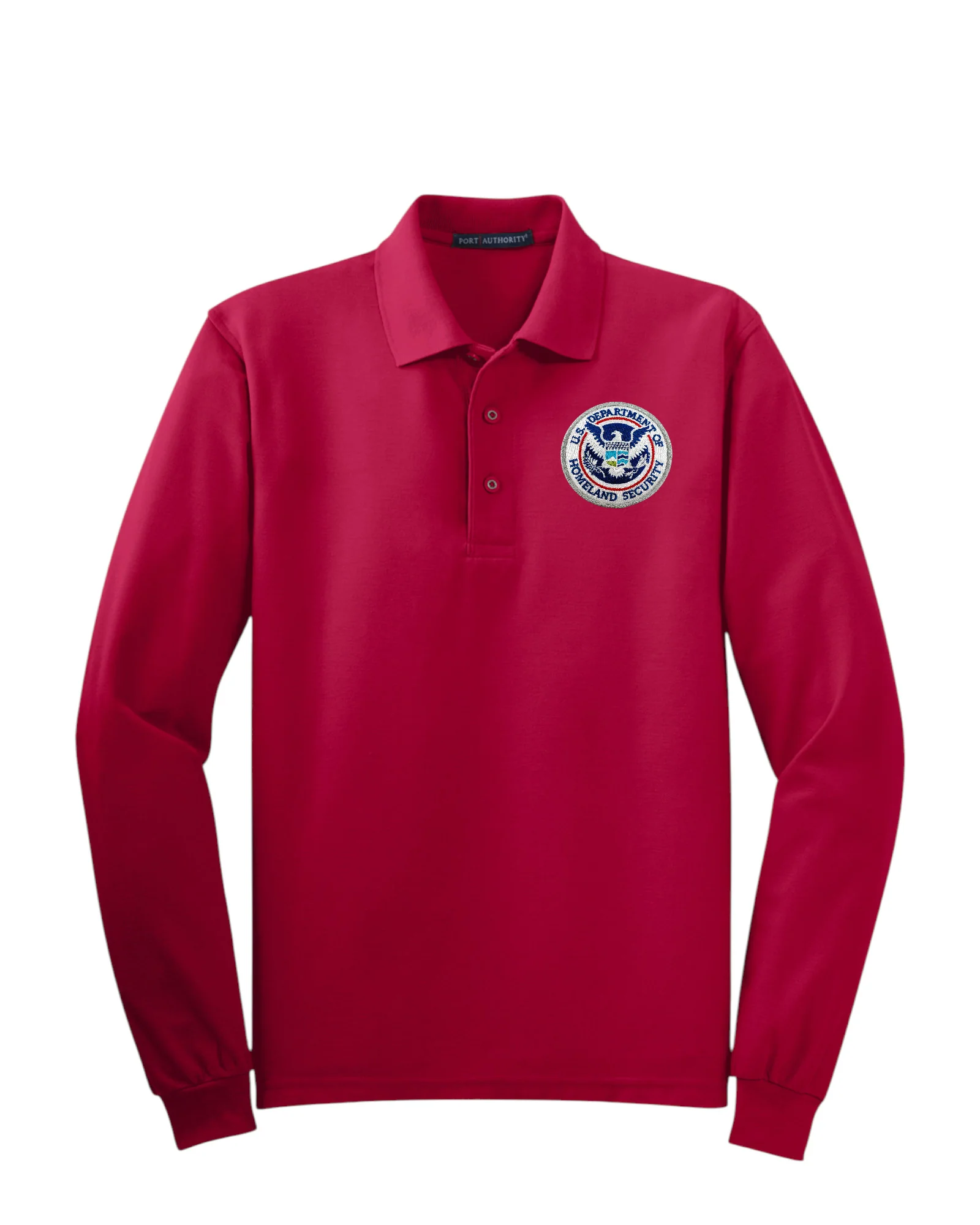 MEN'S LONG SLEEVE DHS SEAL PORT AUTHORITY POLO - K500LS - Image 21