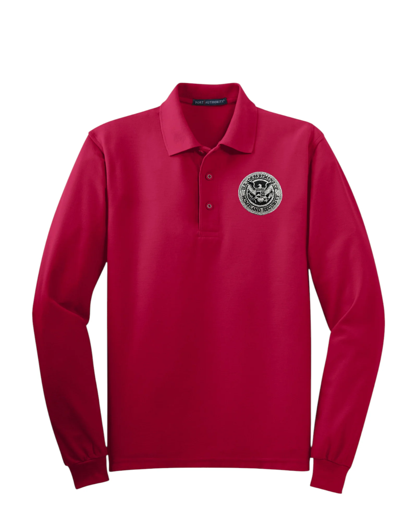 MEN'S LONG SLEEVE DHS SEAL PORT AUTHORITY POLO - K500LS - Image 23