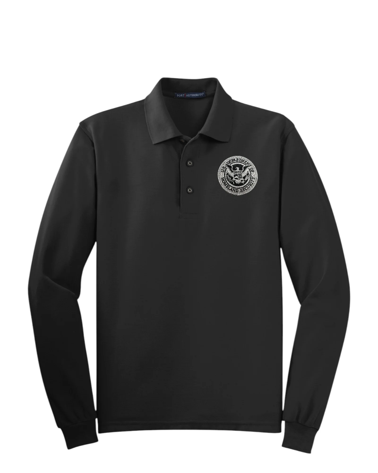 MEN'S LONG SLEEVE DHS SEAL PORT AUTHORITY POLO - K500LS - Image 3