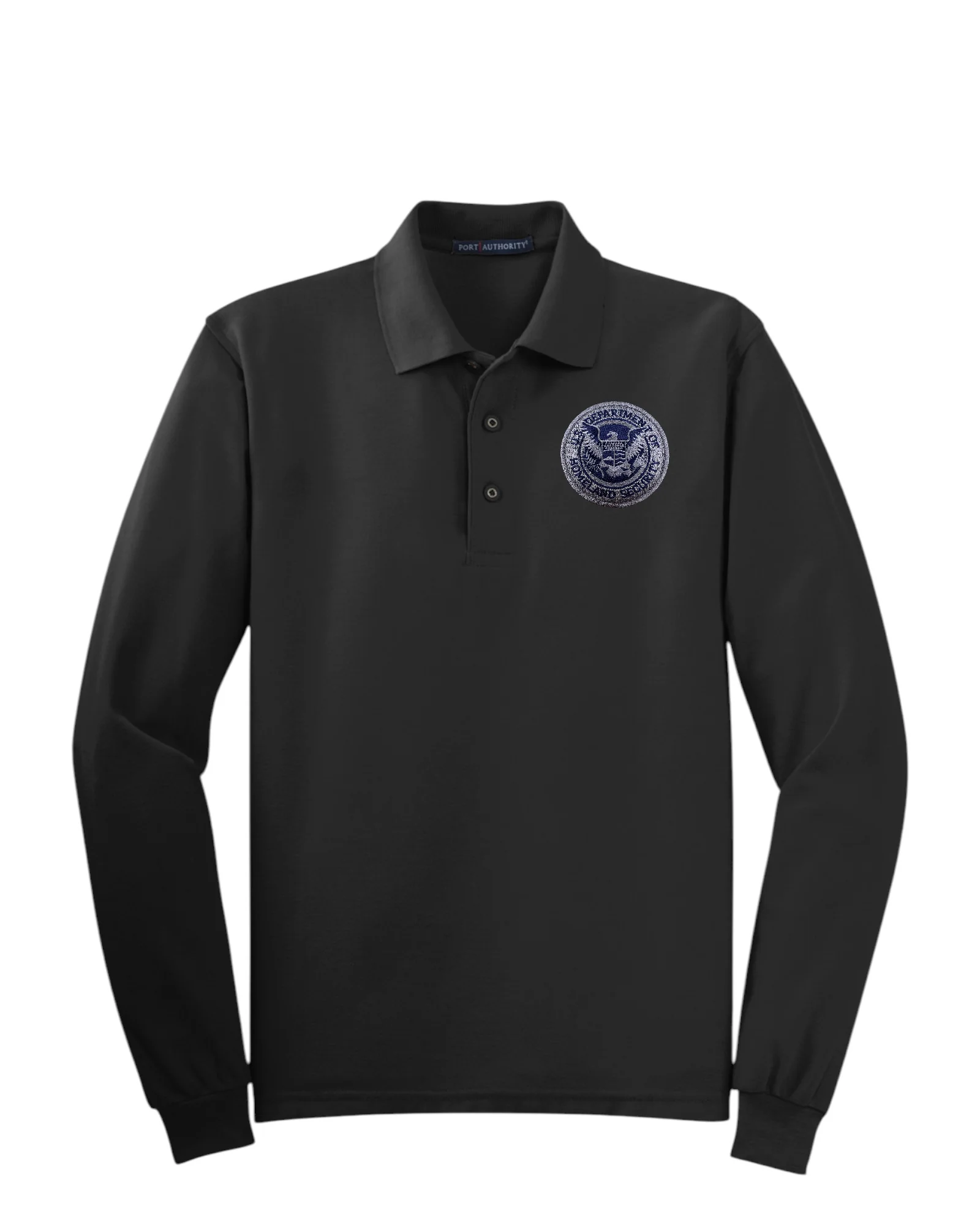 MEN'S LONG SLEEVE DHS SEAL PORT AUTHORITY POLO - K500LS - Image 4