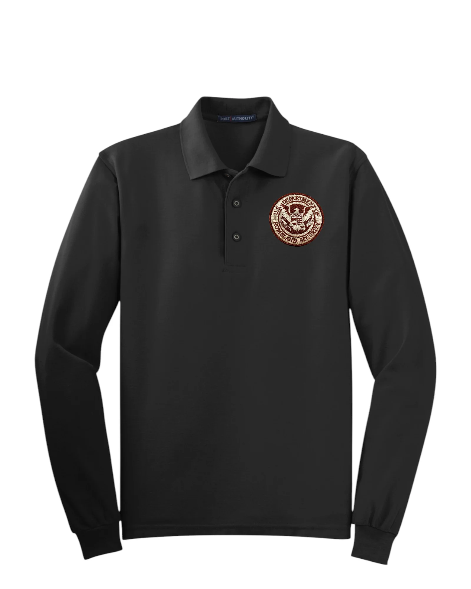MEN'S LONG SLEEVE DHS SEAL PORT AUTHORITY POLO - K500LS - Image 5