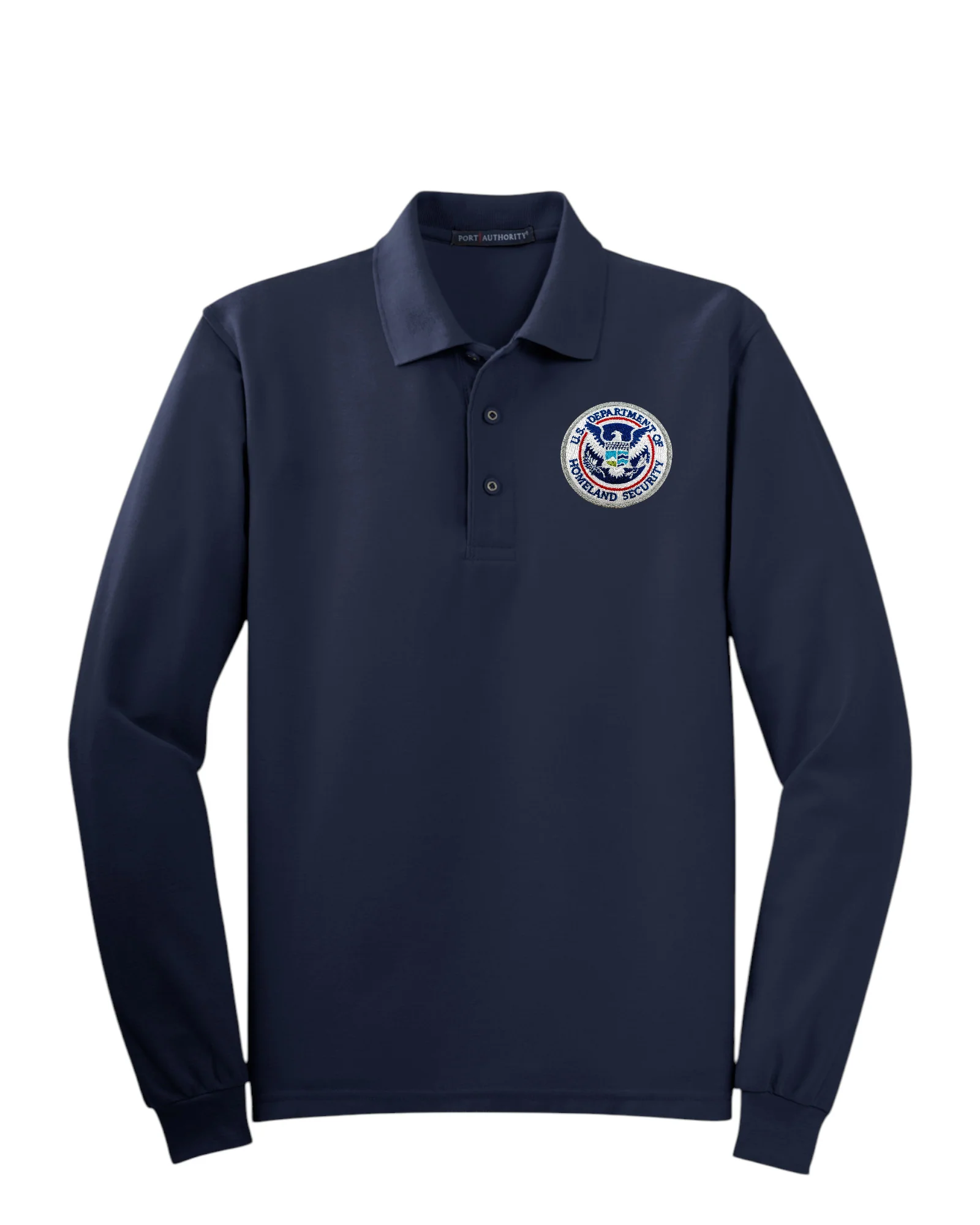 MEN'S LONG SLEEVE DHS SEAL PORT AUTHORITY POLO - K500LS - Image 6