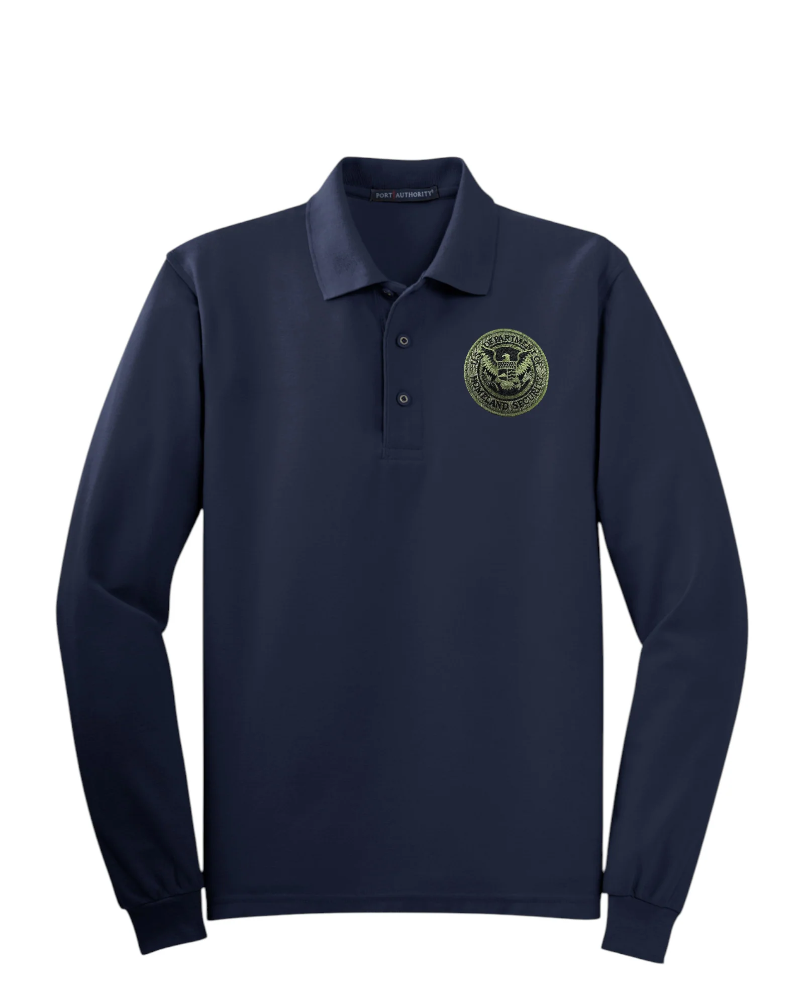 MEN'S LONG SLEEVE DHS SEAL PORT AUTHORITY POLO - K500LS - Image 7