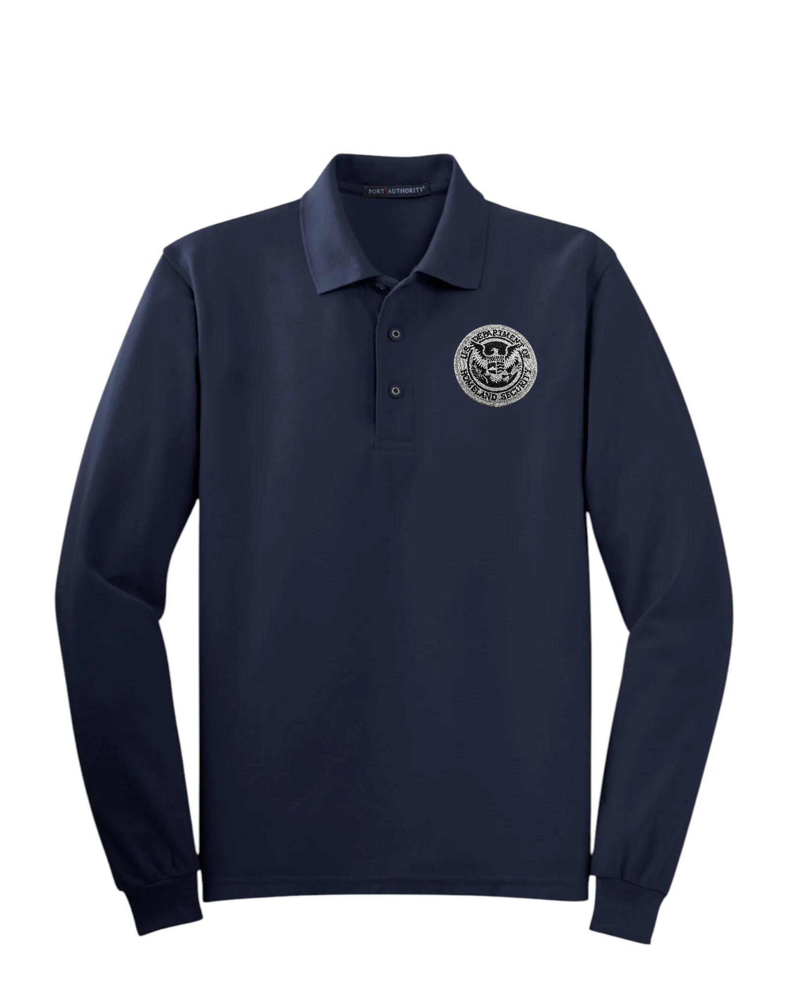 MEN'S LONG SLEEVE DHS SEAL PORT AUTHORITY POLO - K500LS - Image 8