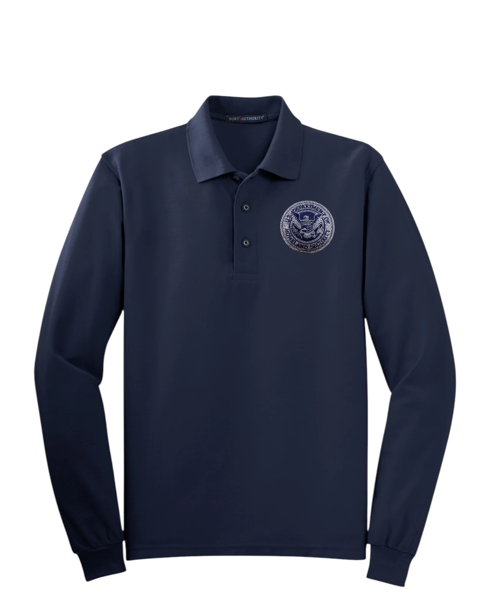 MEN'S LONG SLEEVE DHS SEAL PORT AUTHORITY POLO - K500LS - Image 9